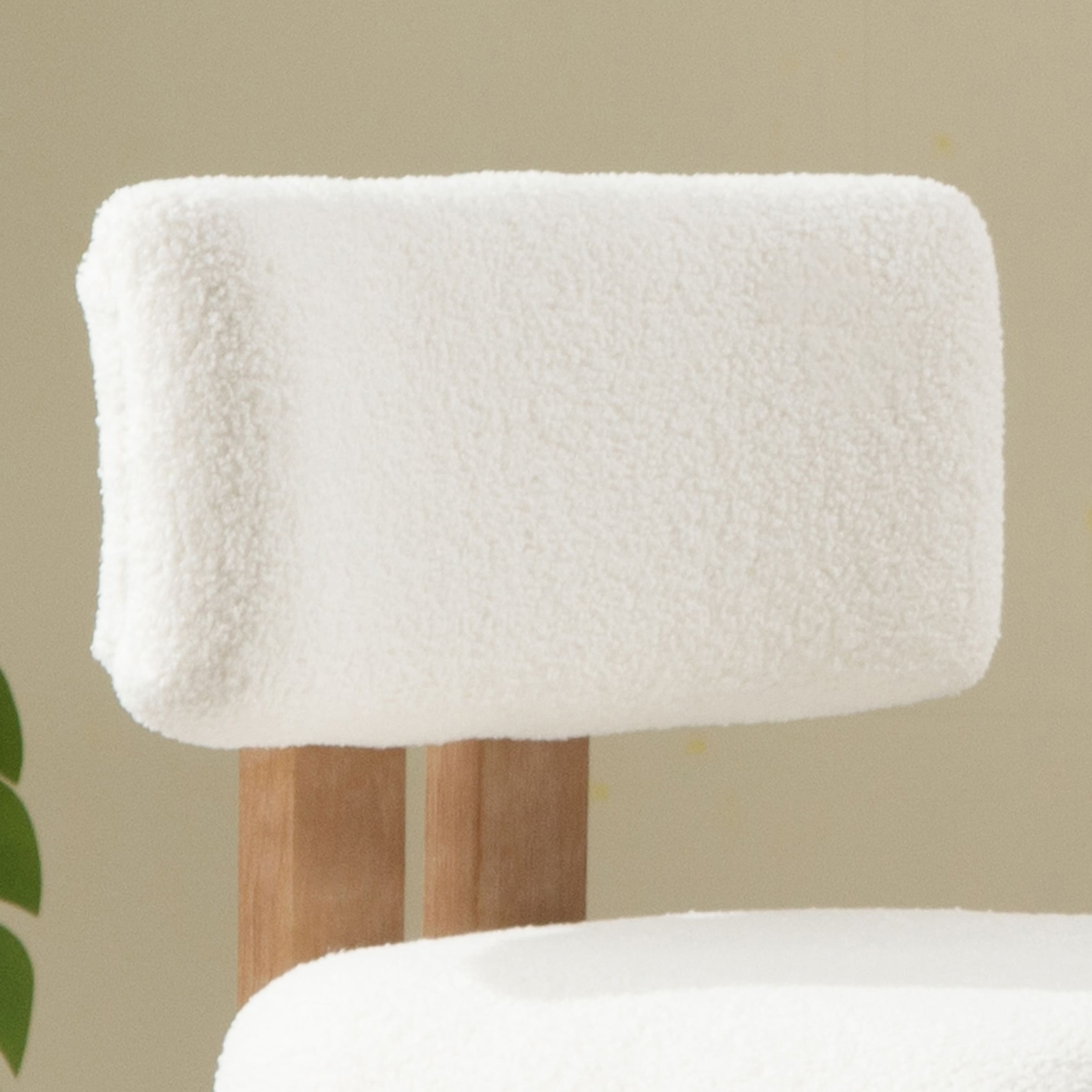 EALSON 26"H & 30"H Upholstered Rubber Wood Stools Set of 2 - 5812