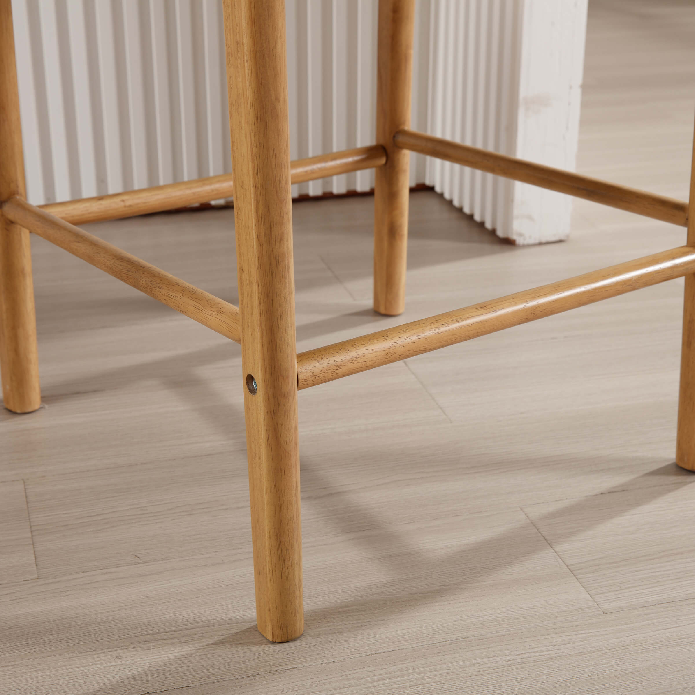 EALSON 26"H Rattan Cane Back Counter Stools Set of 2 - 5756CS