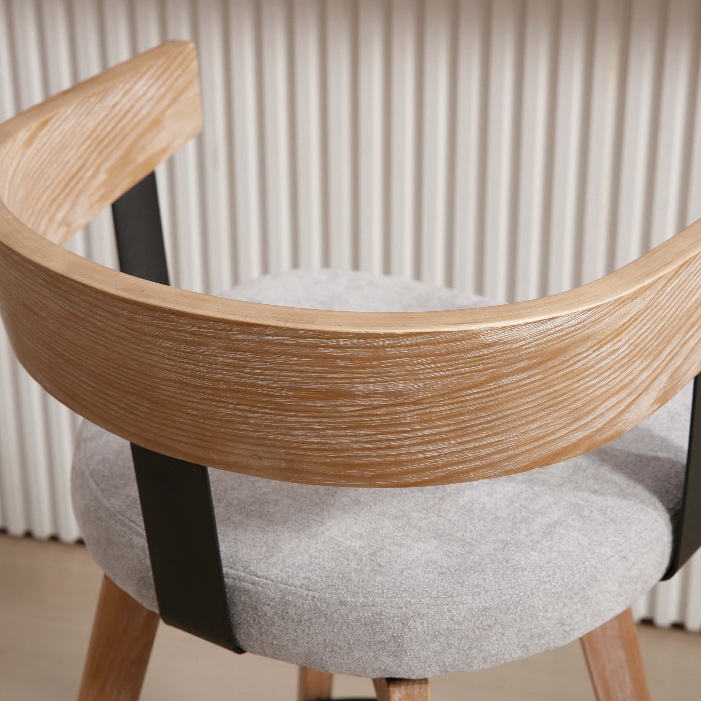 EALSON 26"H Swivel Wooden Backrest Counter Height Counter Stool - 3193CS