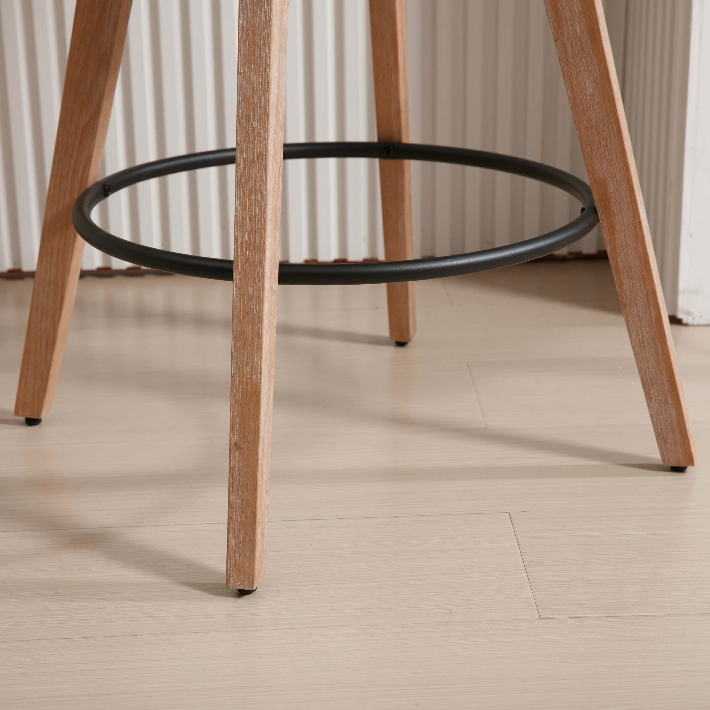 EALSON 26"H Swivel Wooden Backrest Counter Height Counter Stool - 3193CS