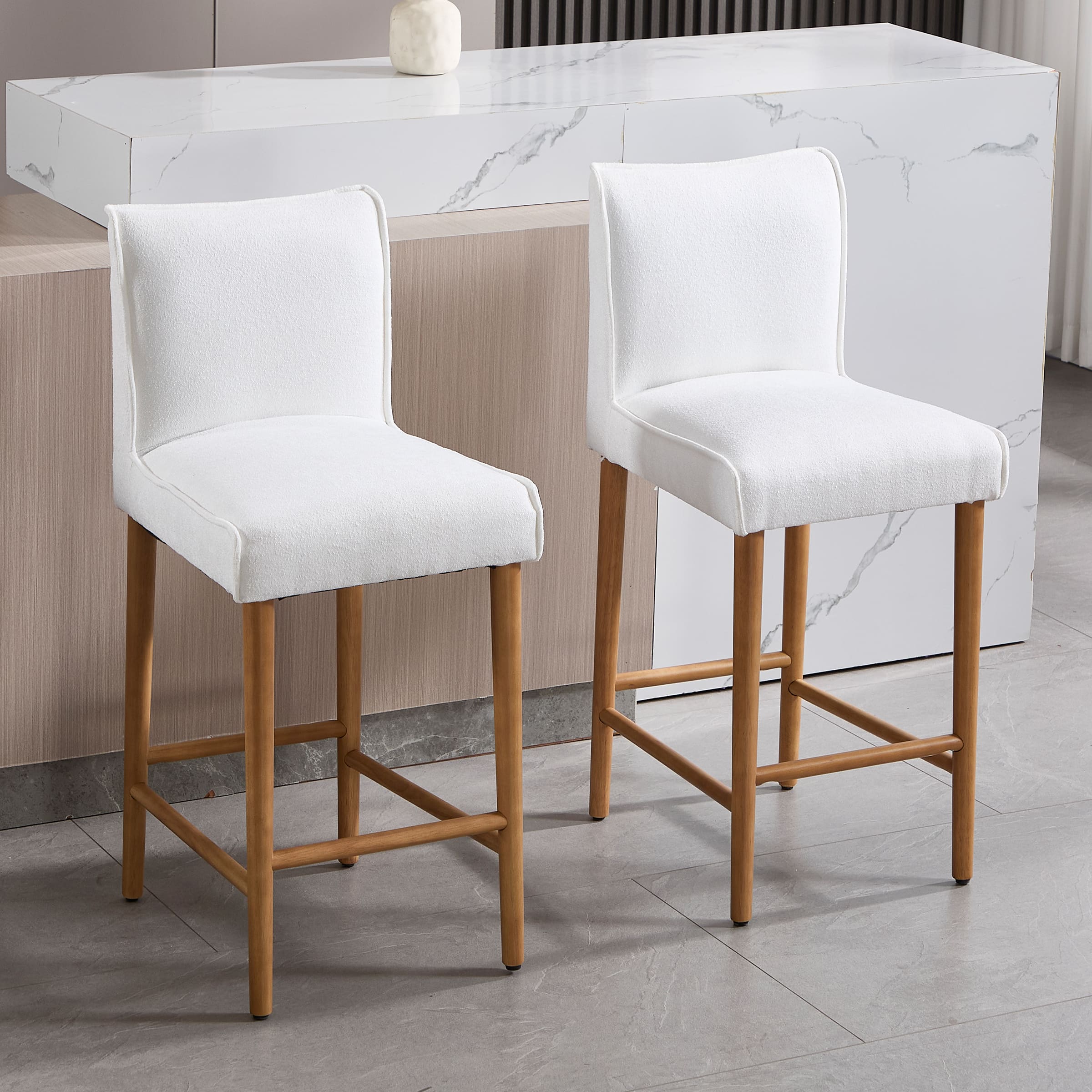 EALSON 26”H Armless Counter Height Stool Set of 2 - 63221CS
