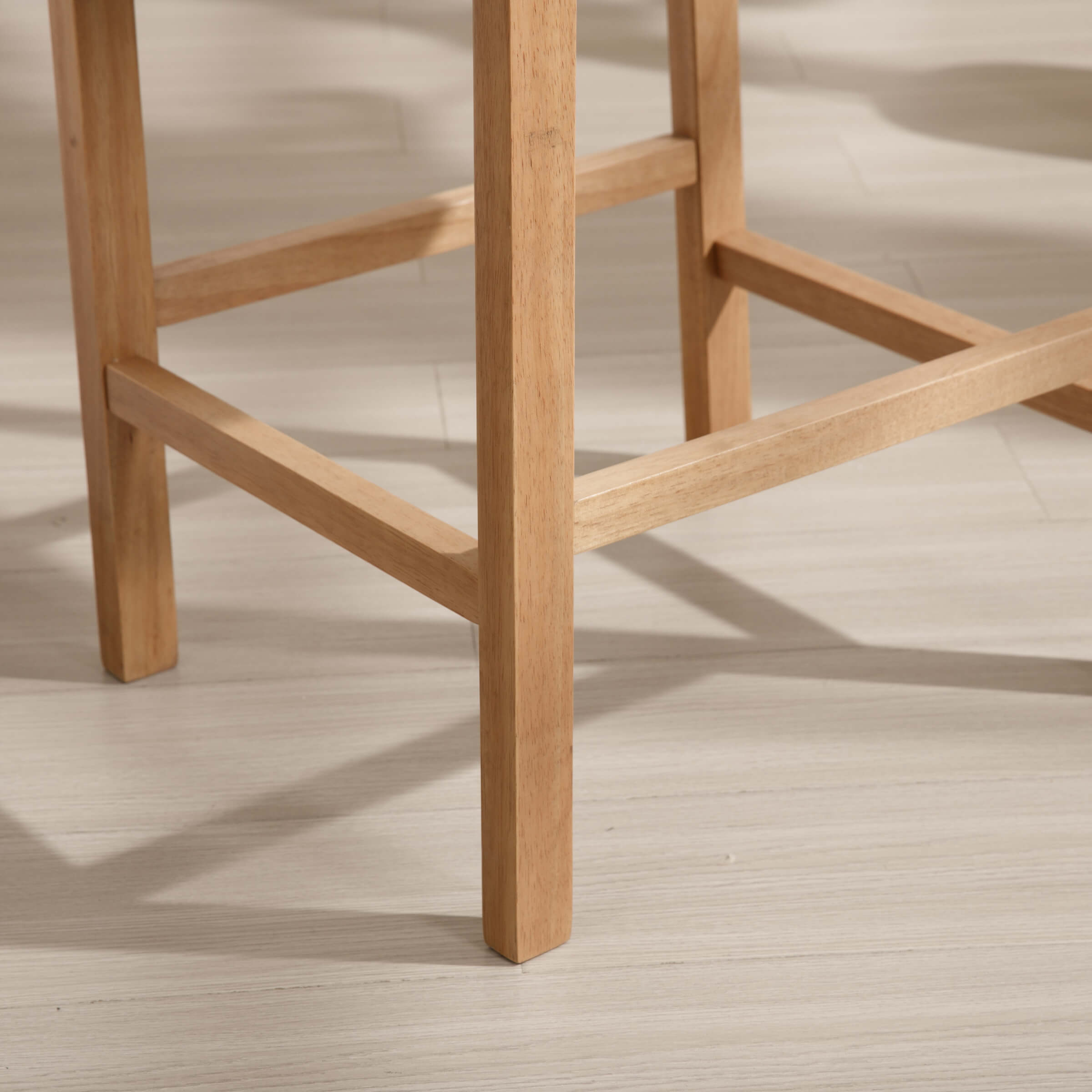 ROCITY 26"H Farmhouse Armless Bar Stools Set of 2 - 5801CS