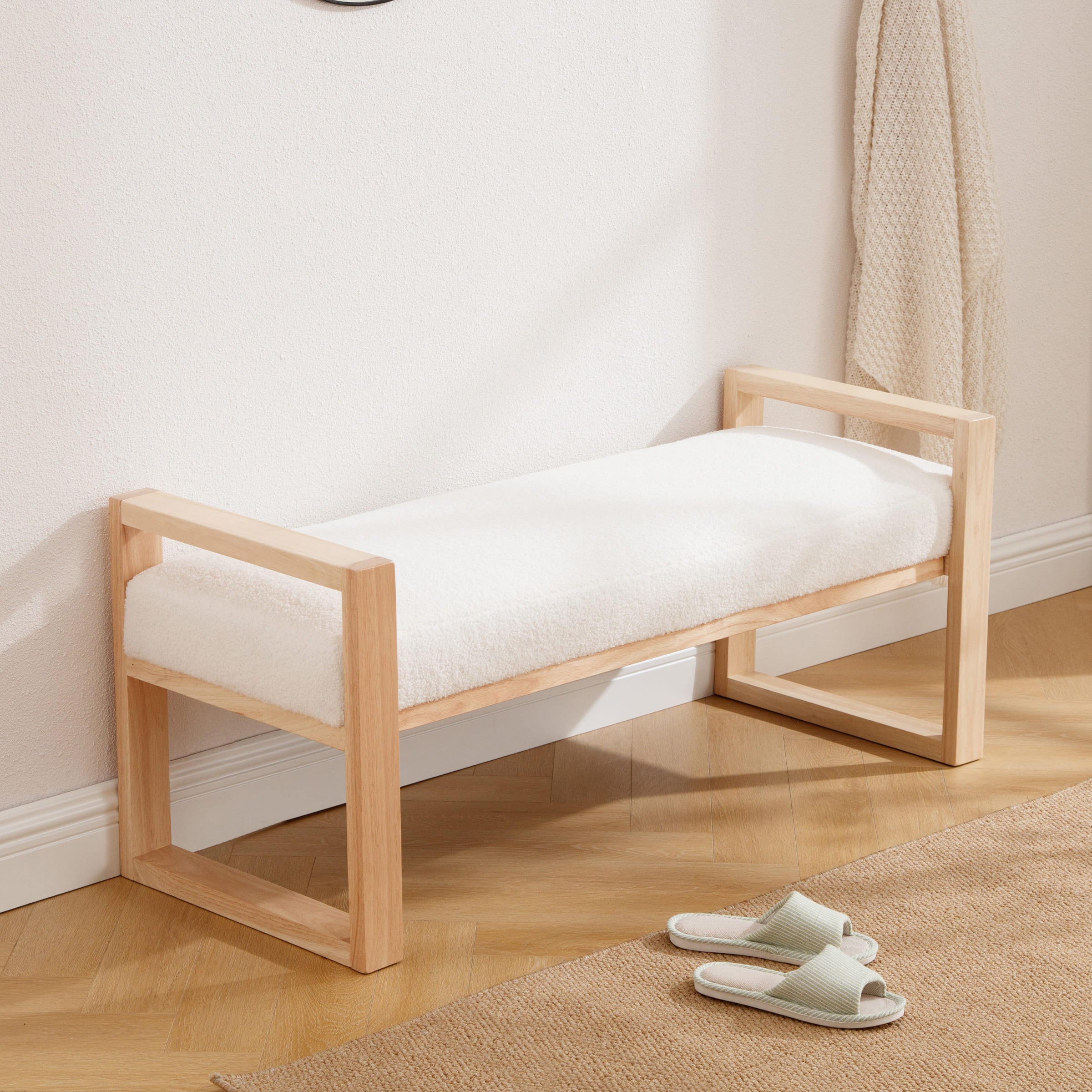 EALSON 47.25" Wide Solid Wood Bench - 6002BH