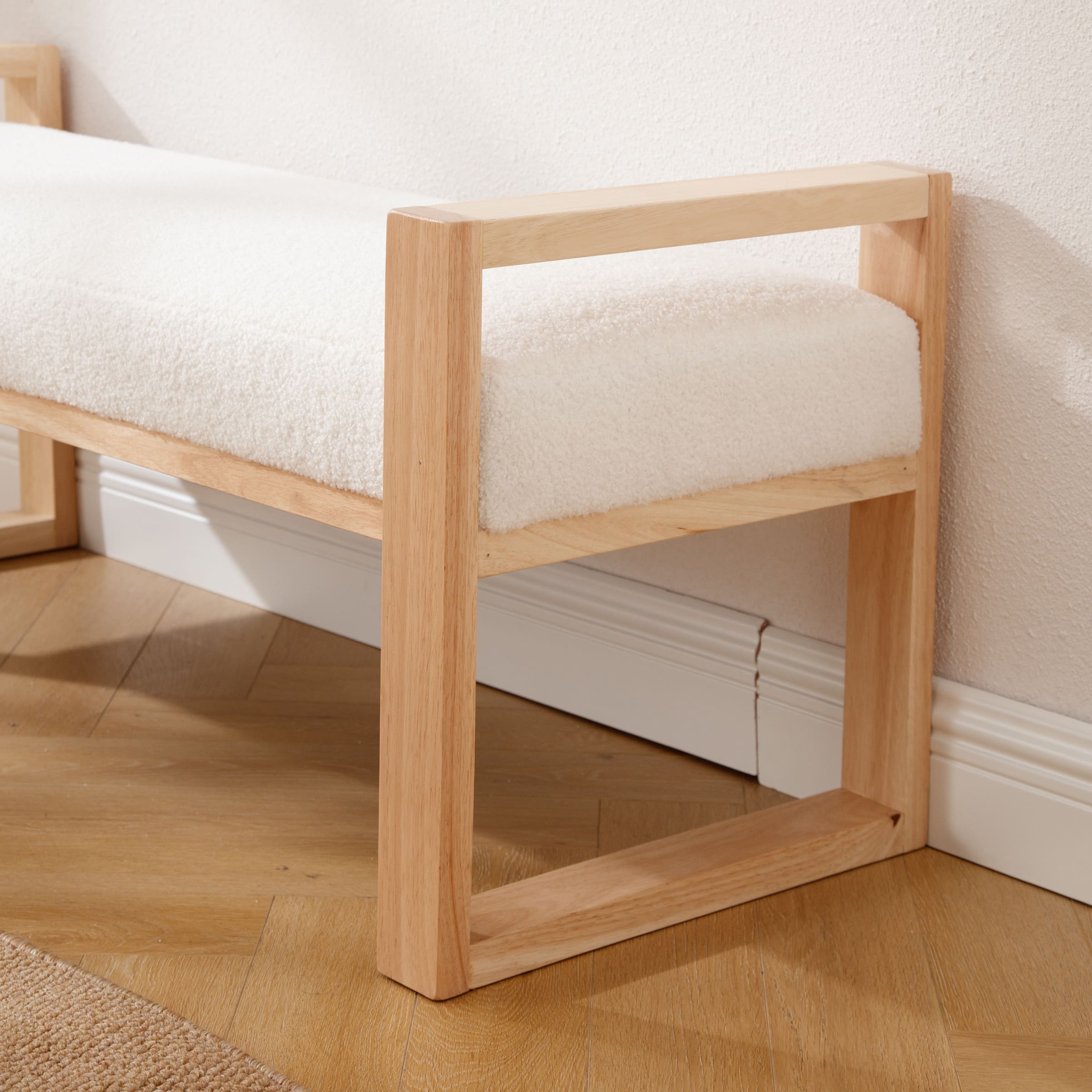 EALSON 47.25" Wide Solid Wood Bench - 6002BH