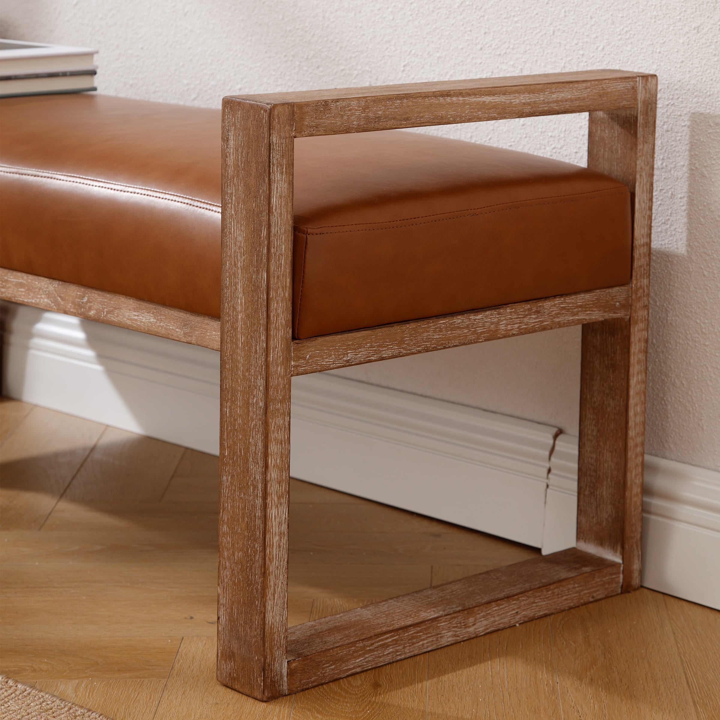 EALSON 47.25" Wide Solid Wood Bench - 6002BH