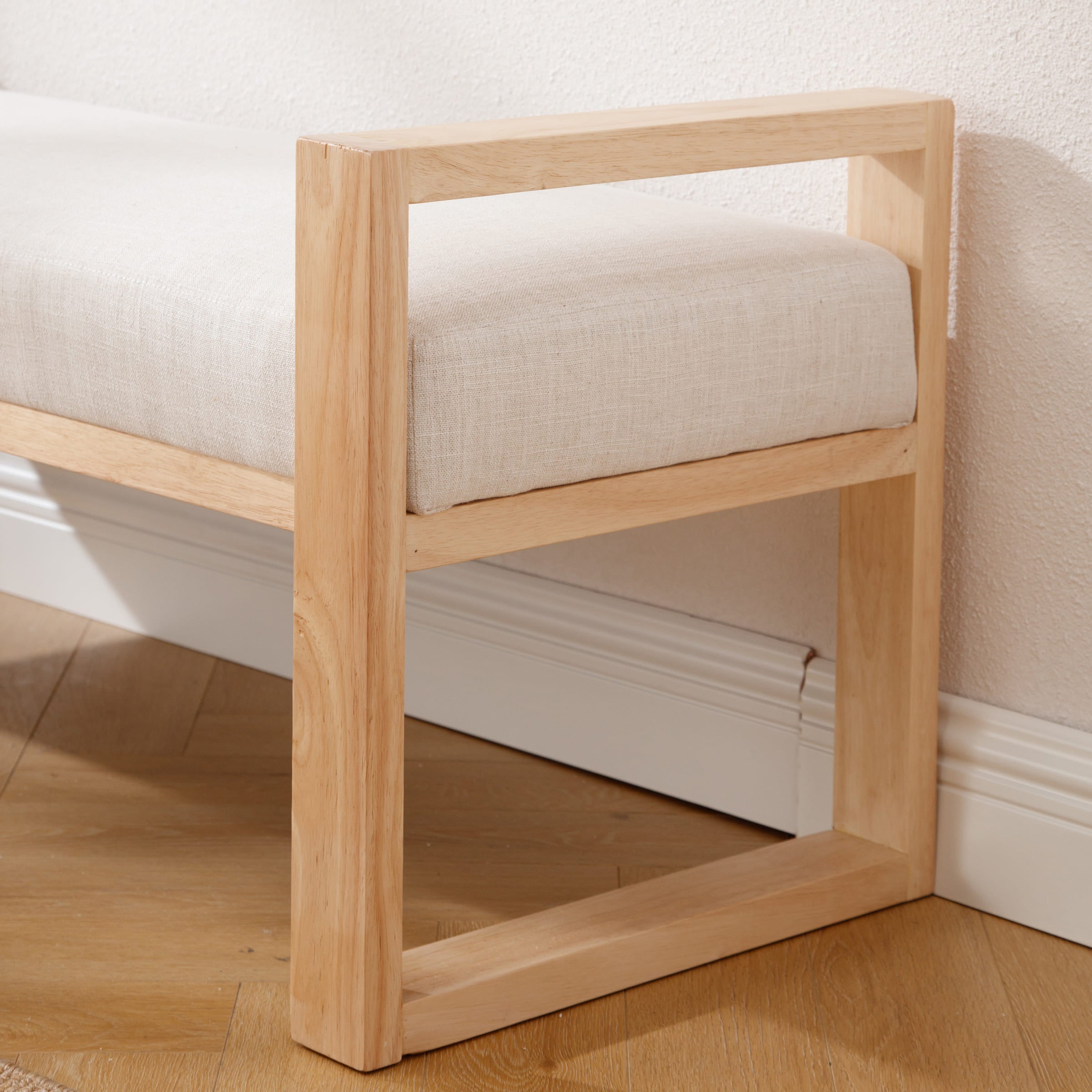 EALSON 47.25" Wide Solid Wood Bench - 6002BH