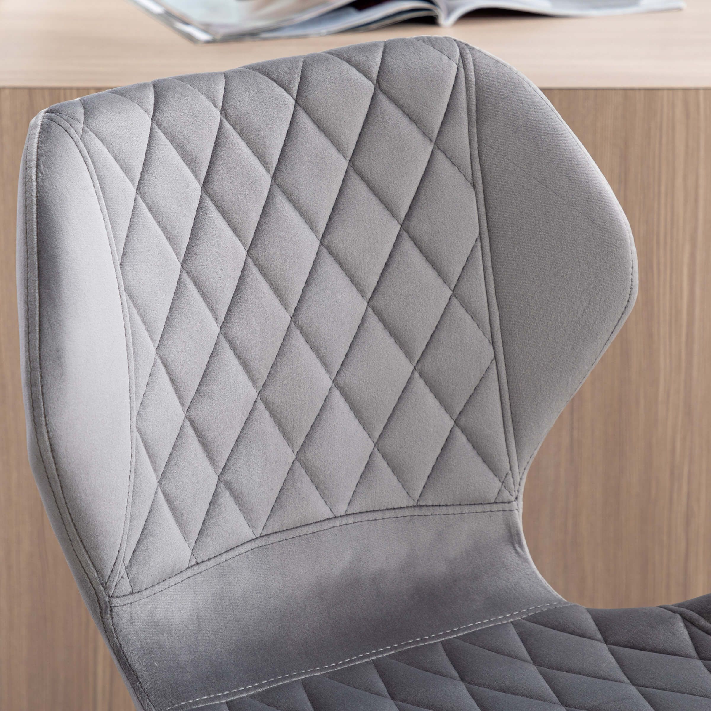 CHICAURA Adjustable Swivel Bar Kitchen Island Stools Set of 2 - 8211AB