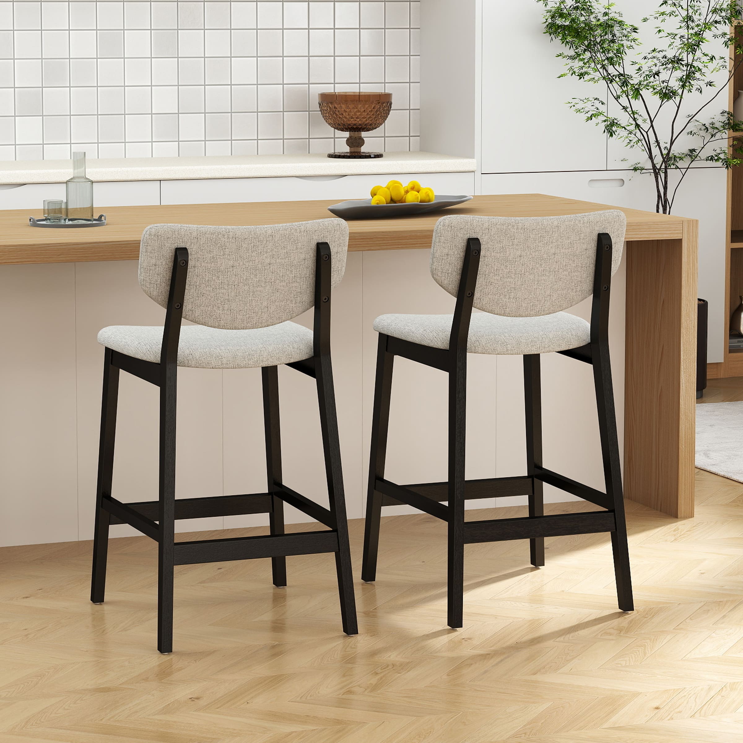 VESCASA Counter Stools with Back Set of 2 - 61132CS