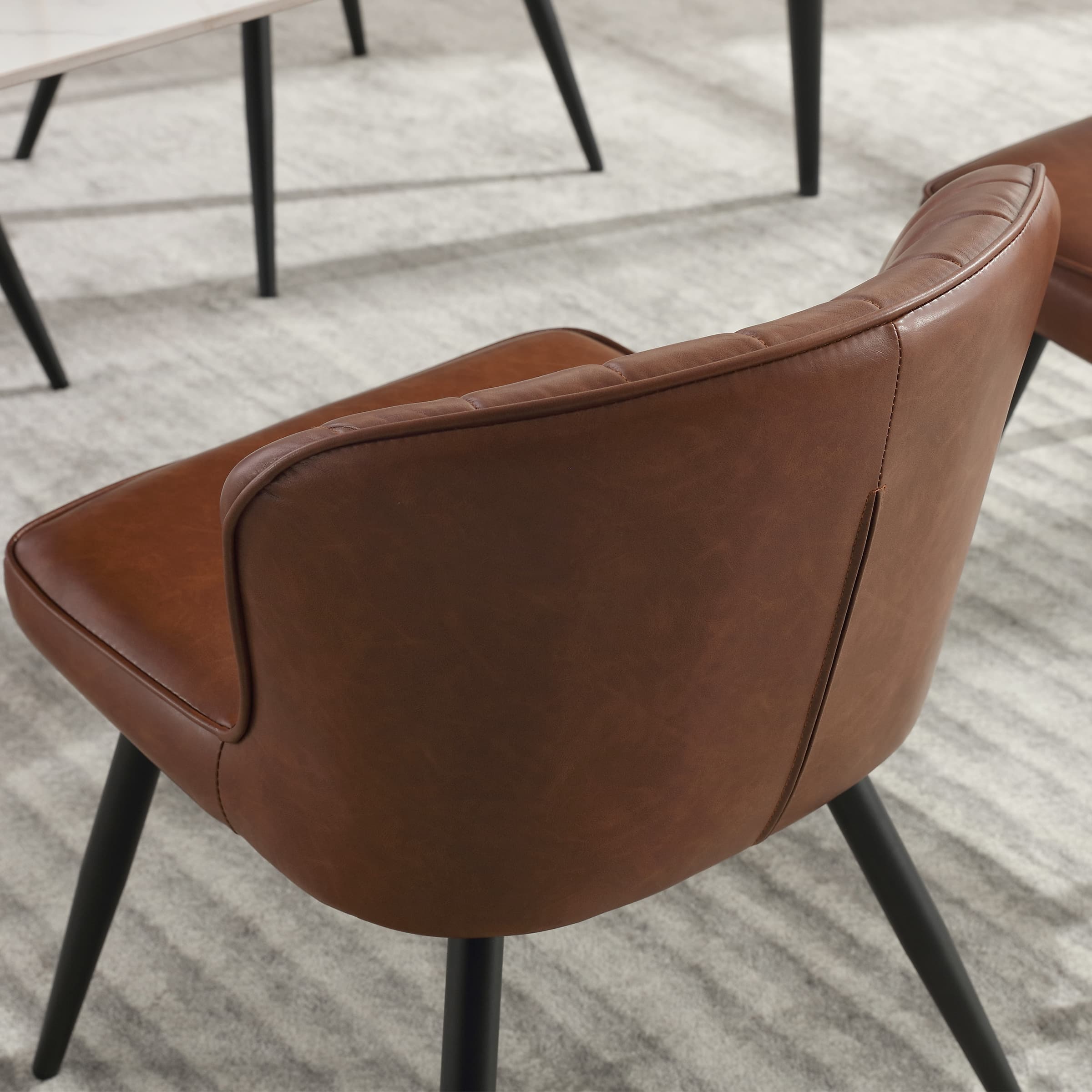 ROCITY Dining Chairs with Metal Legs Set of 2 - 8696DC