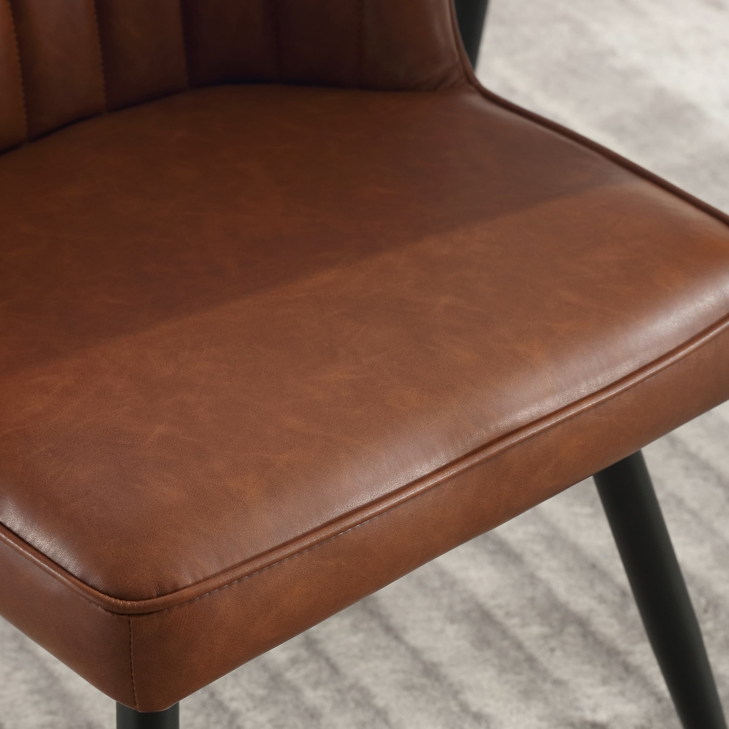 ROCITY Dining Chairs with Metal Legs Set of 2 - 8696DC