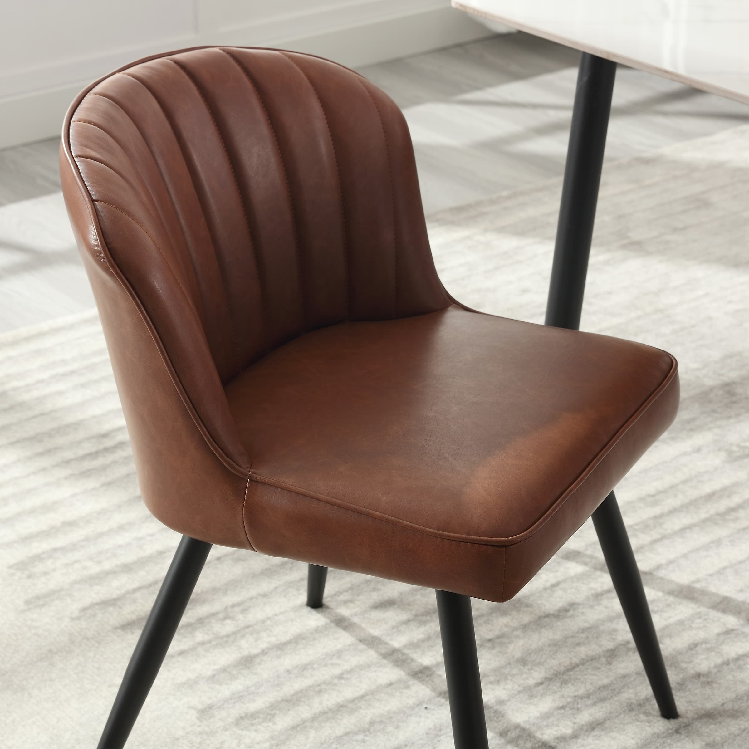 ROCITY Dining Chairs with Metal Legs Set of 2 - 8696DC