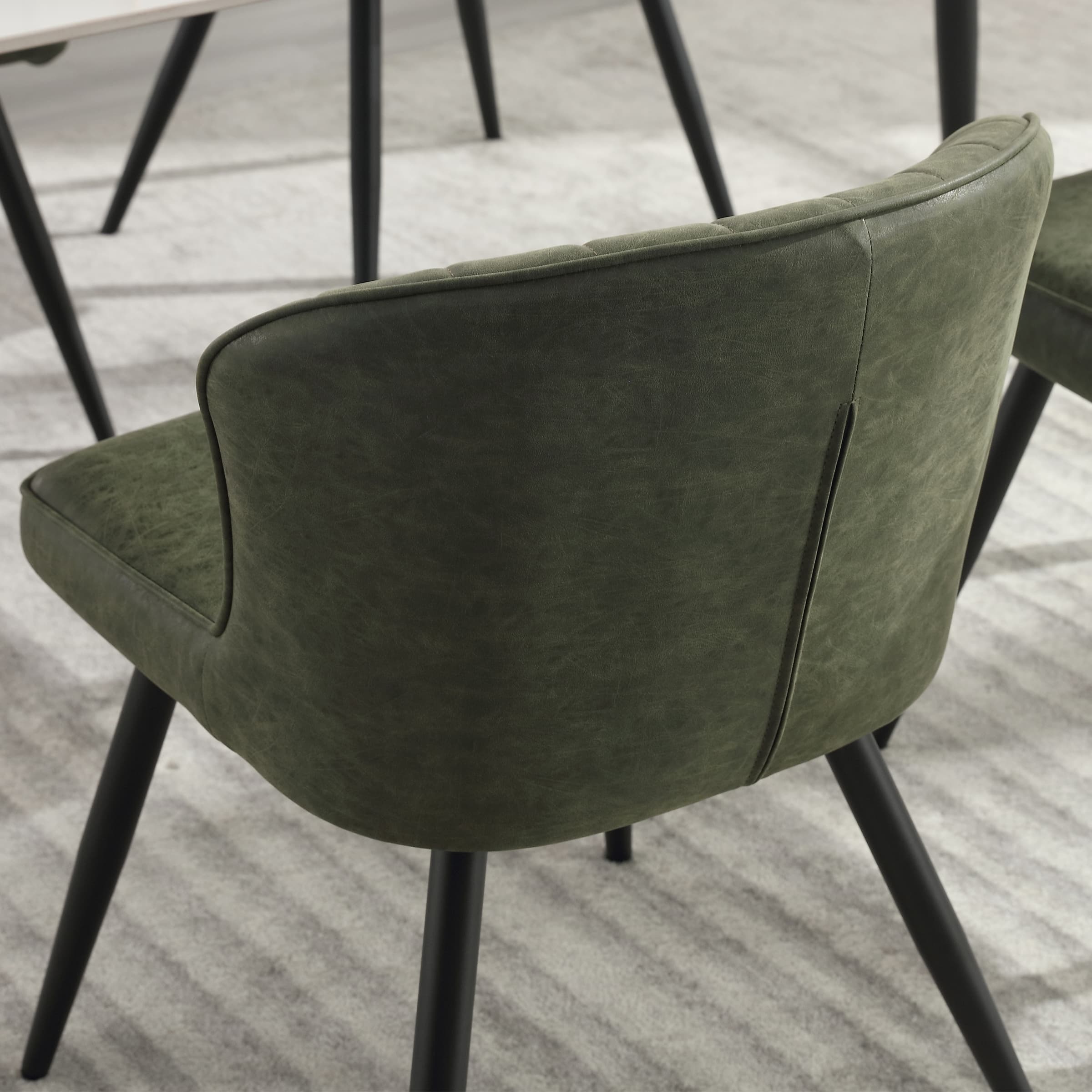 ROCITY Dining Chairs with Metal Legs Set of 2 - 8696DC