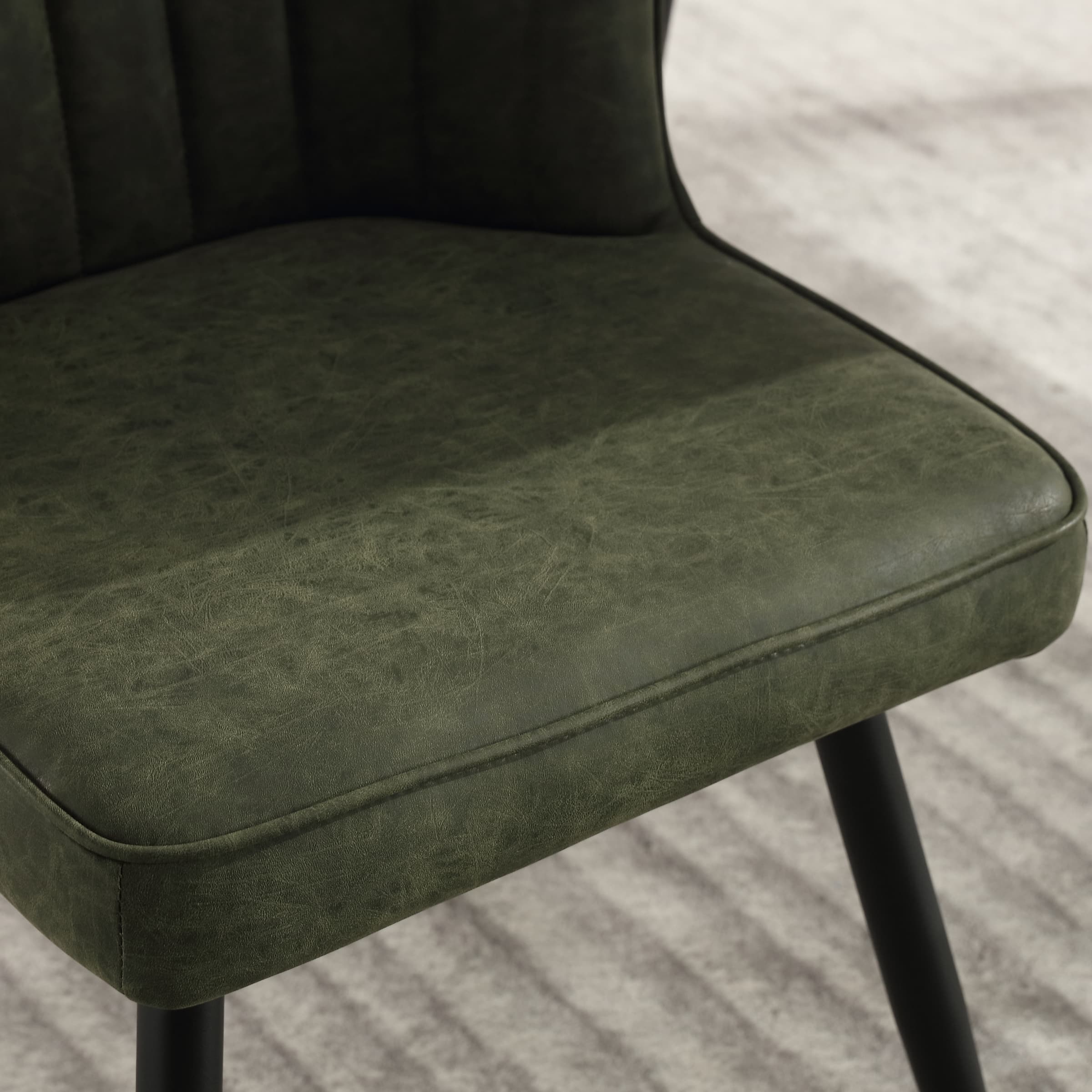 ROCITY Dining Chairs with Metal Legs Set of 2 - 8696DC