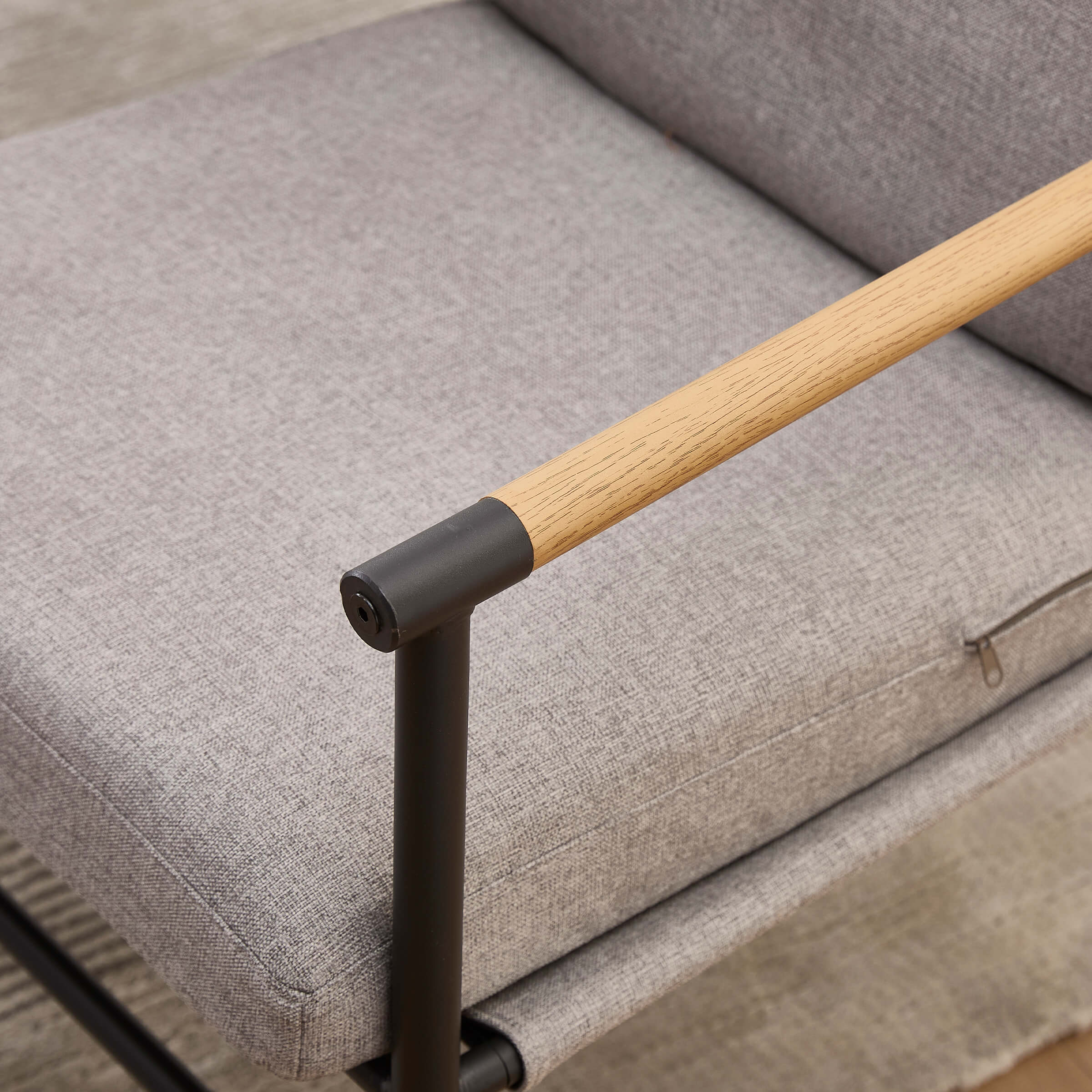 VESCASA Dining Room Chairs with Black Metal Legs Set of 2 - 35027DC