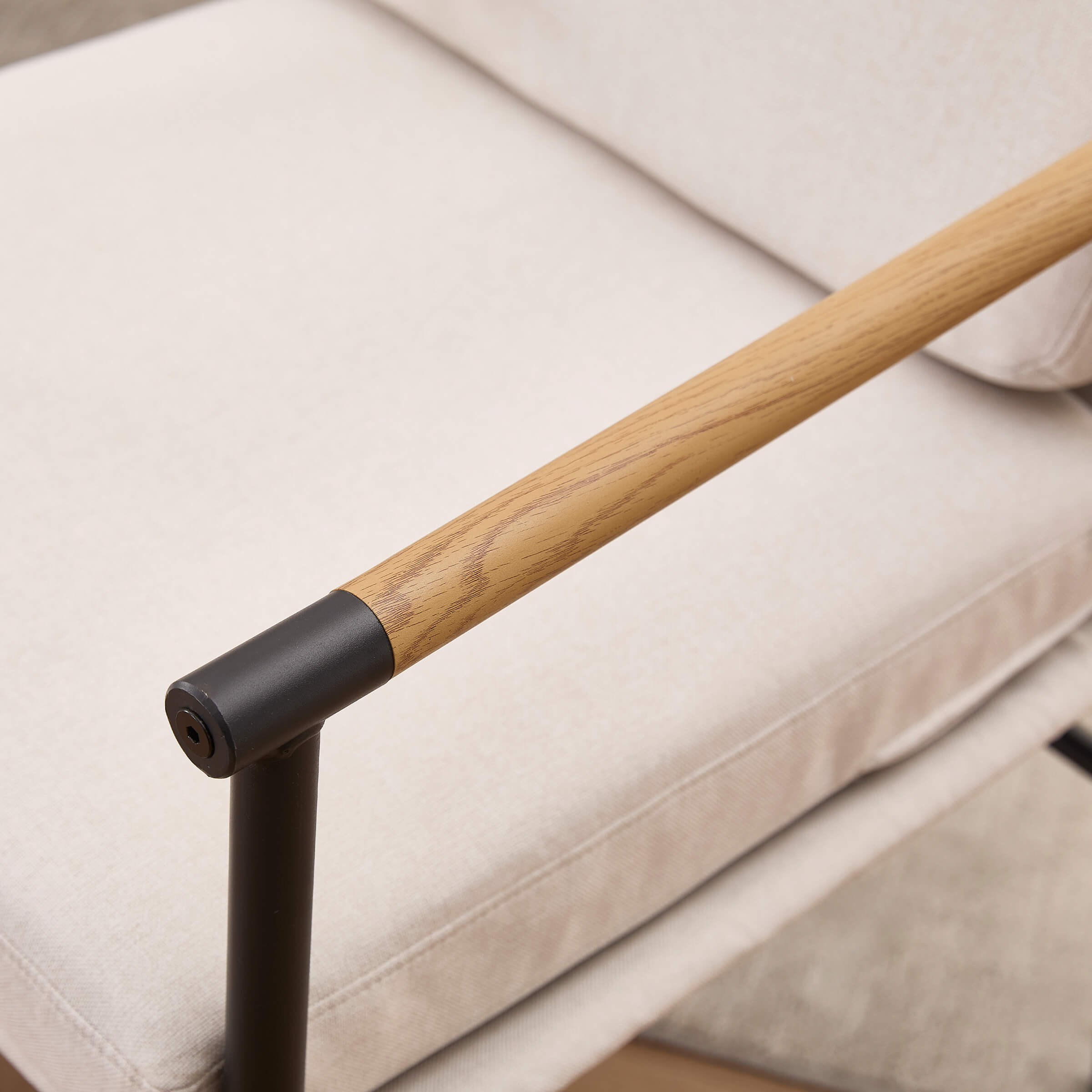 VESCASA Dining Room Chairs with Black Metal Legs Set of 2 - 35027DC