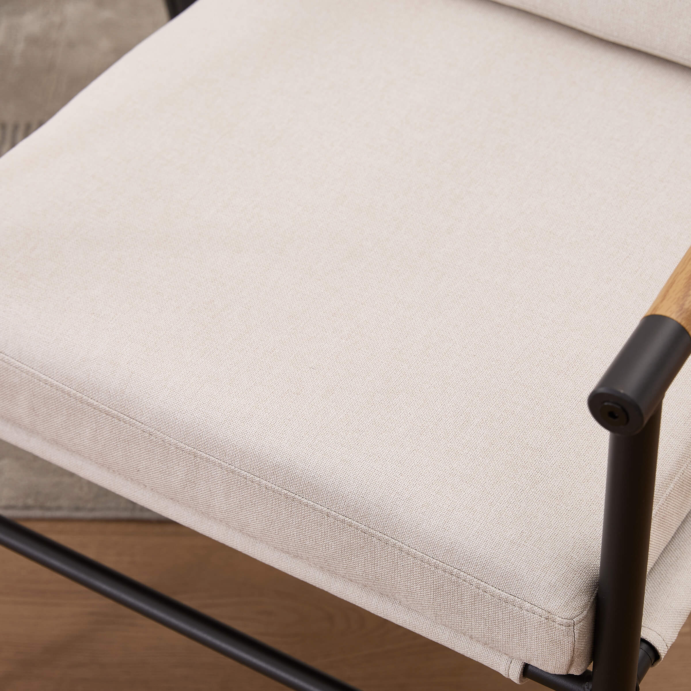 VESCASA Dining Room Chairs with Black Metal Legs Set of 2 - 35027DC