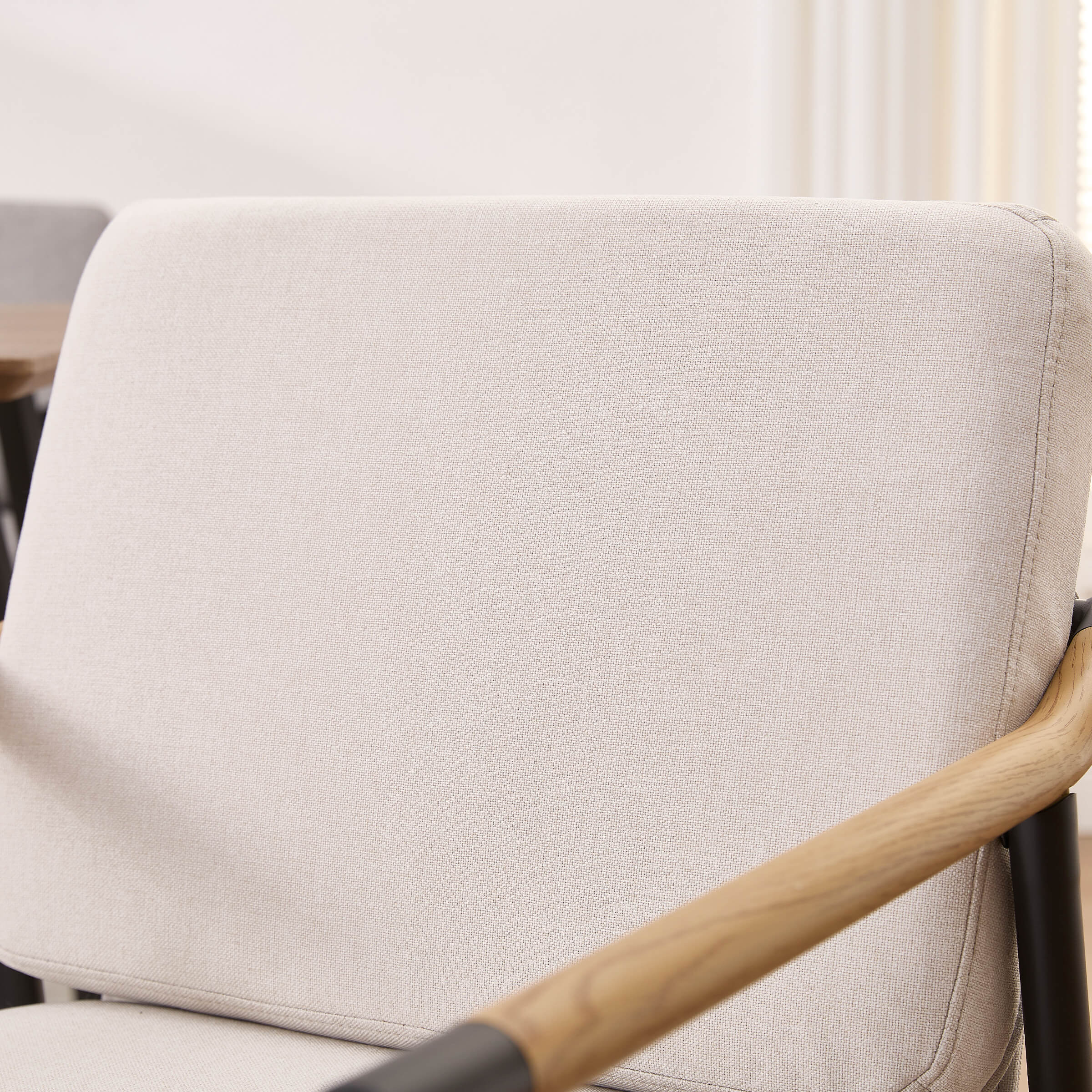 VESCASA Dining Room Chairs with Black Metal Legs Set of 2 - 35027DC