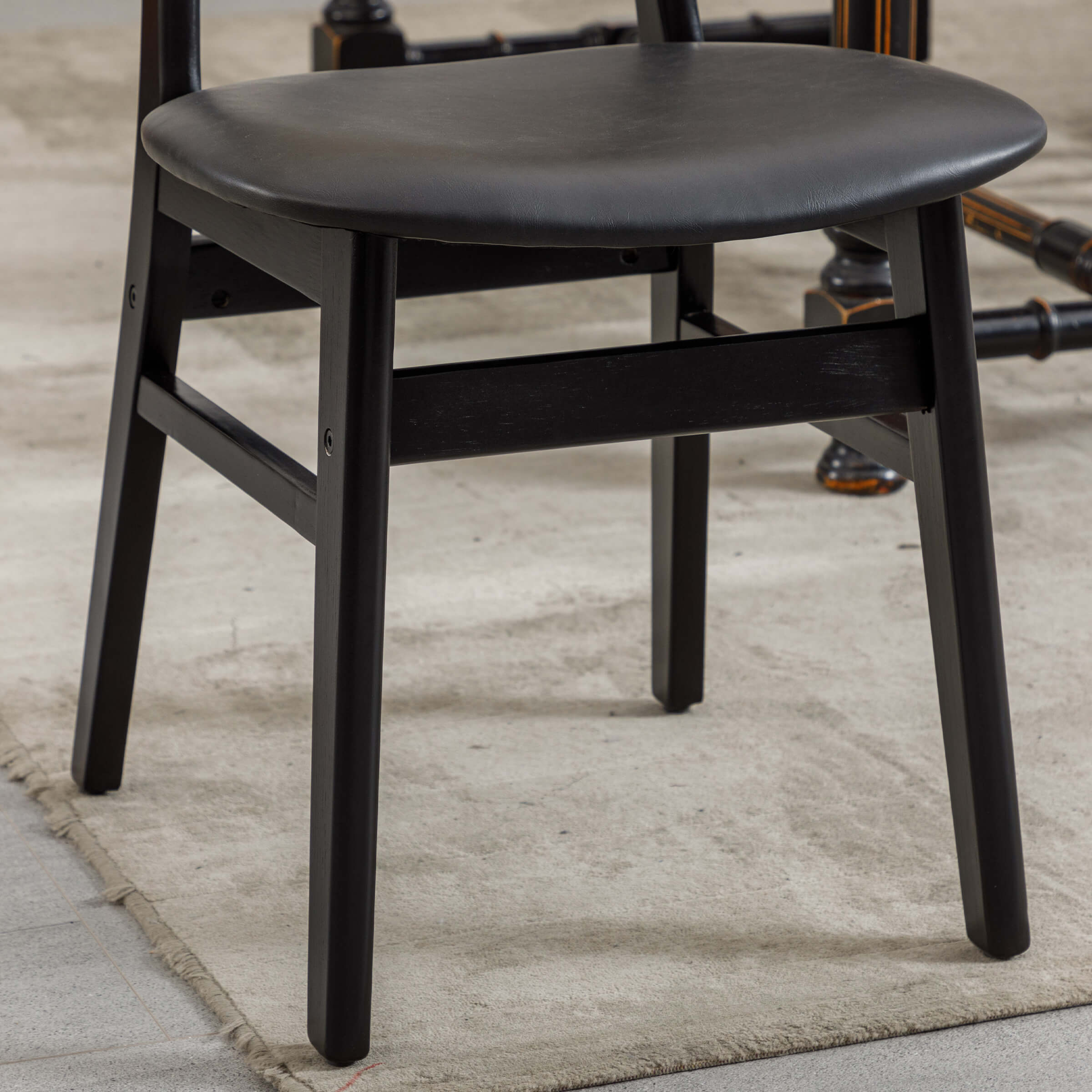 ROCITY Farmhouse Cane Back Dining Chairs Set of 2 - 8009DC