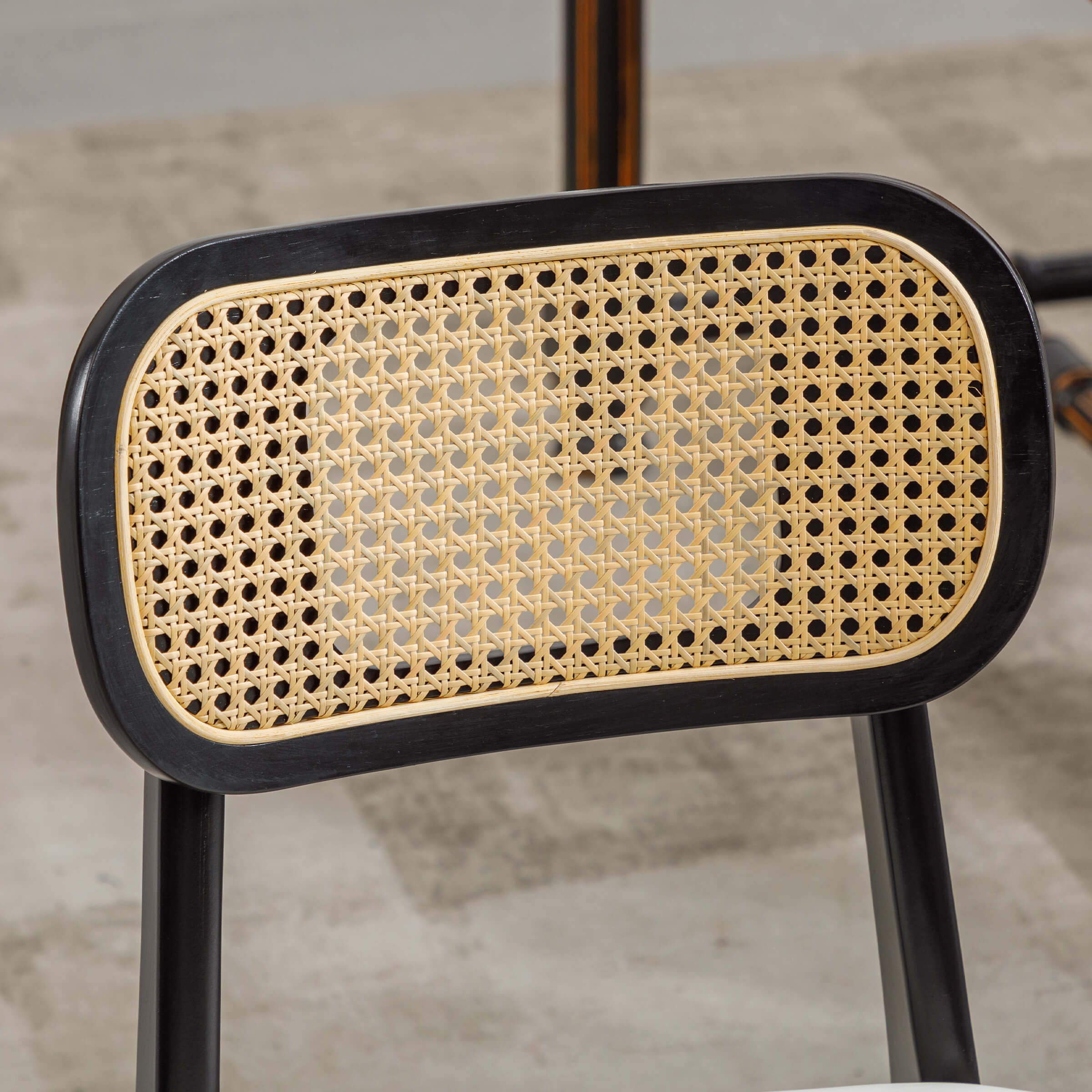 ROCITY Farmhouse Cane Back Dining Chairs Set of 2 - 8009DC