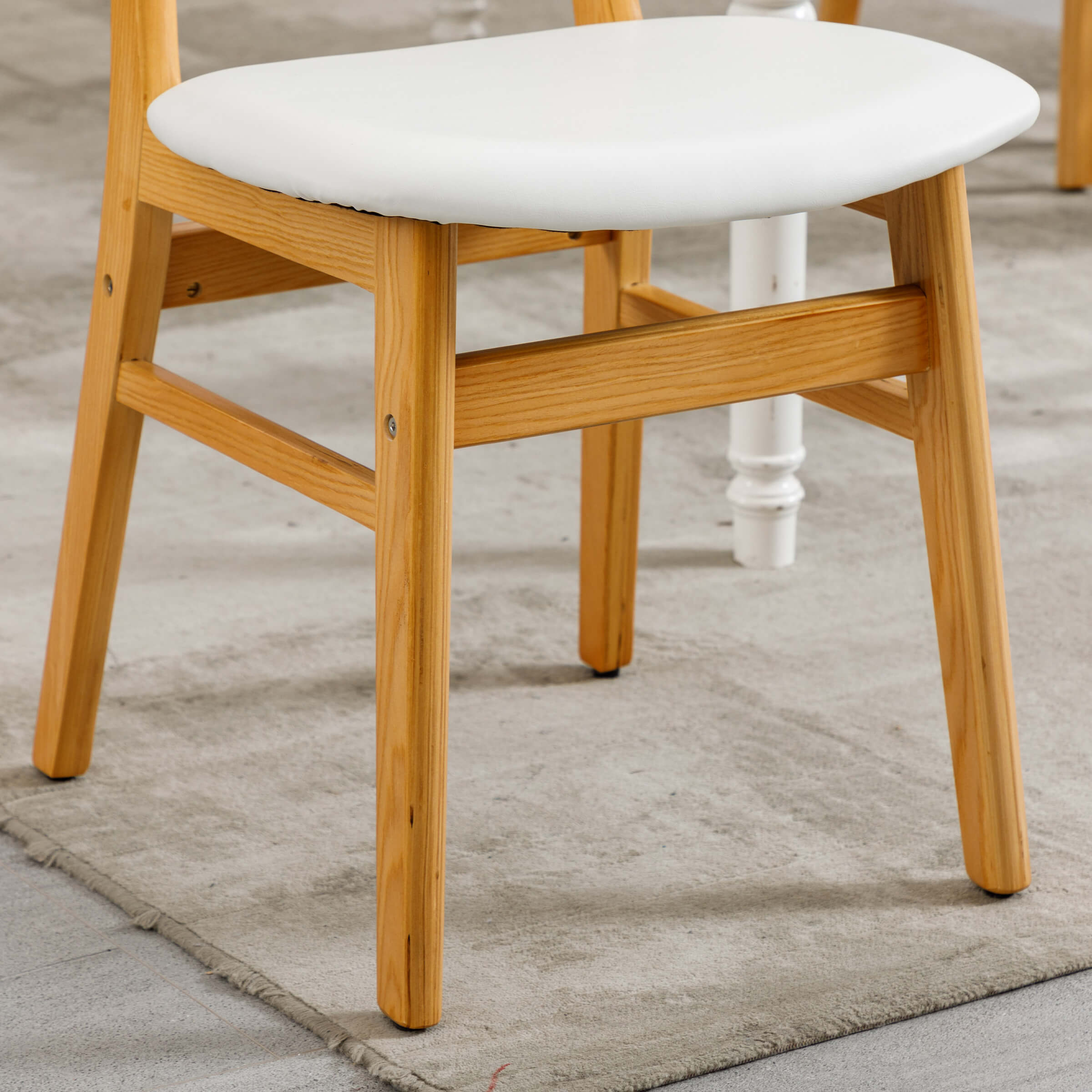 ROCITY Farmhouse Cane Back Dining Chairs Set of 2 - 8009DC