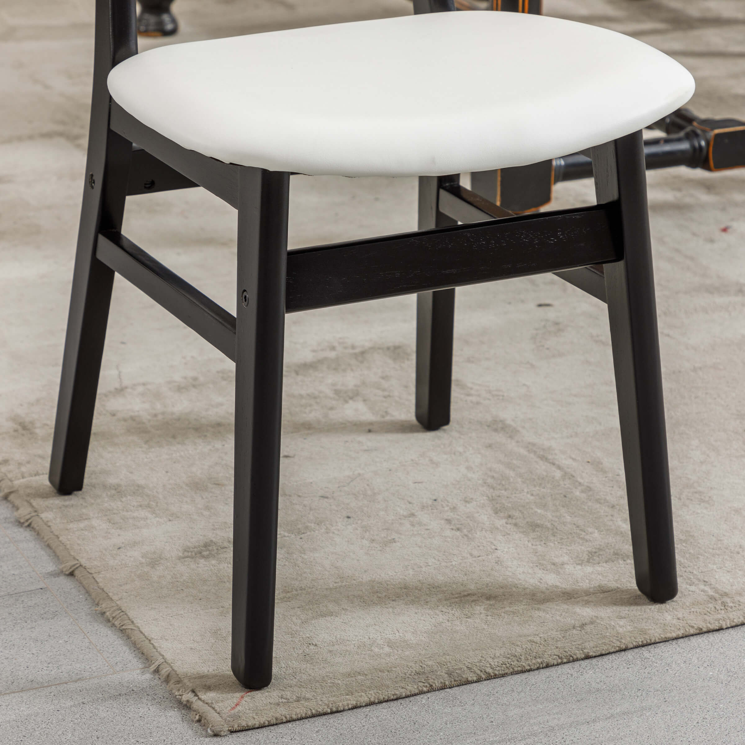 ROCITY Farmhouse Cane Back Dining Chairs Set of 2 - 8009DC