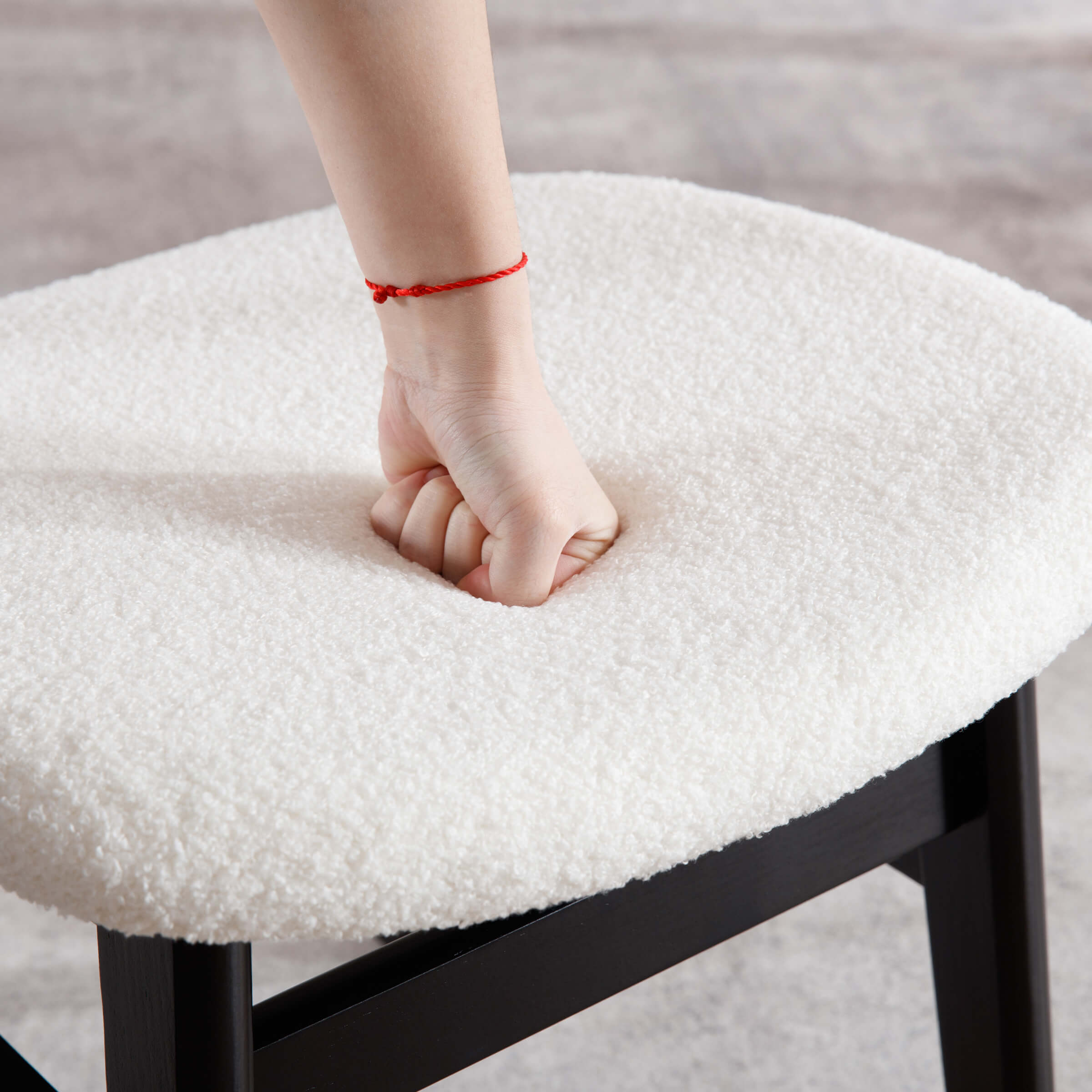 ROCITY Farmhouse Cane Back Dining Chairs Set of 2 - 8009DC