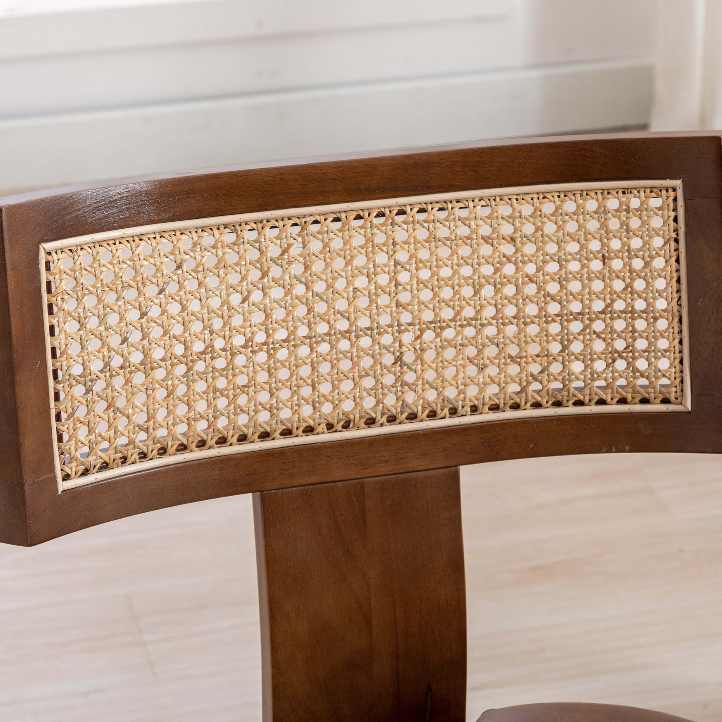 EALSON Farmhouse Rattan Back Dining Chairs Set of 2 - 1918DC