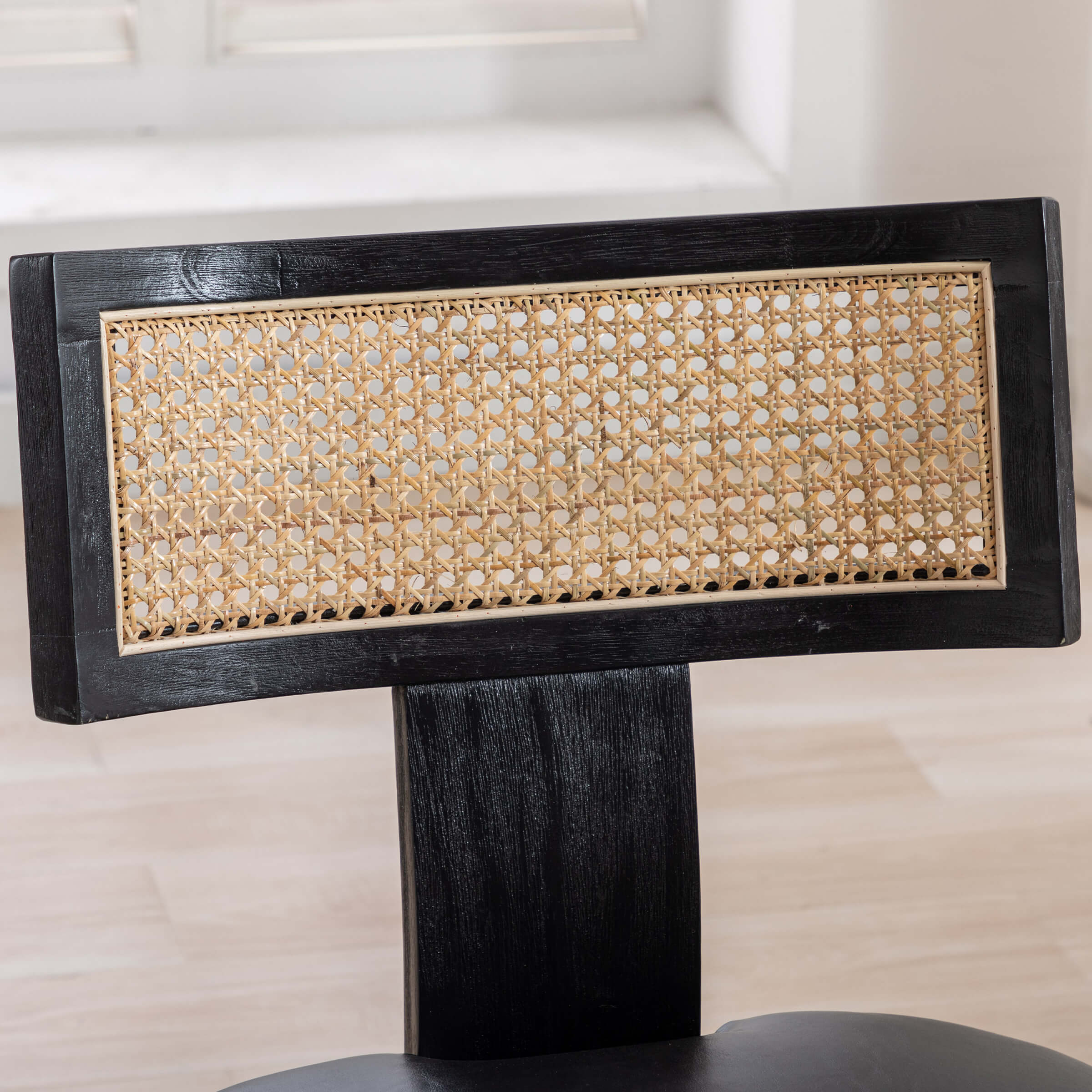 EALSON Farmhouse Rattan Back Dining Chairs Set of 2 - 1918DC