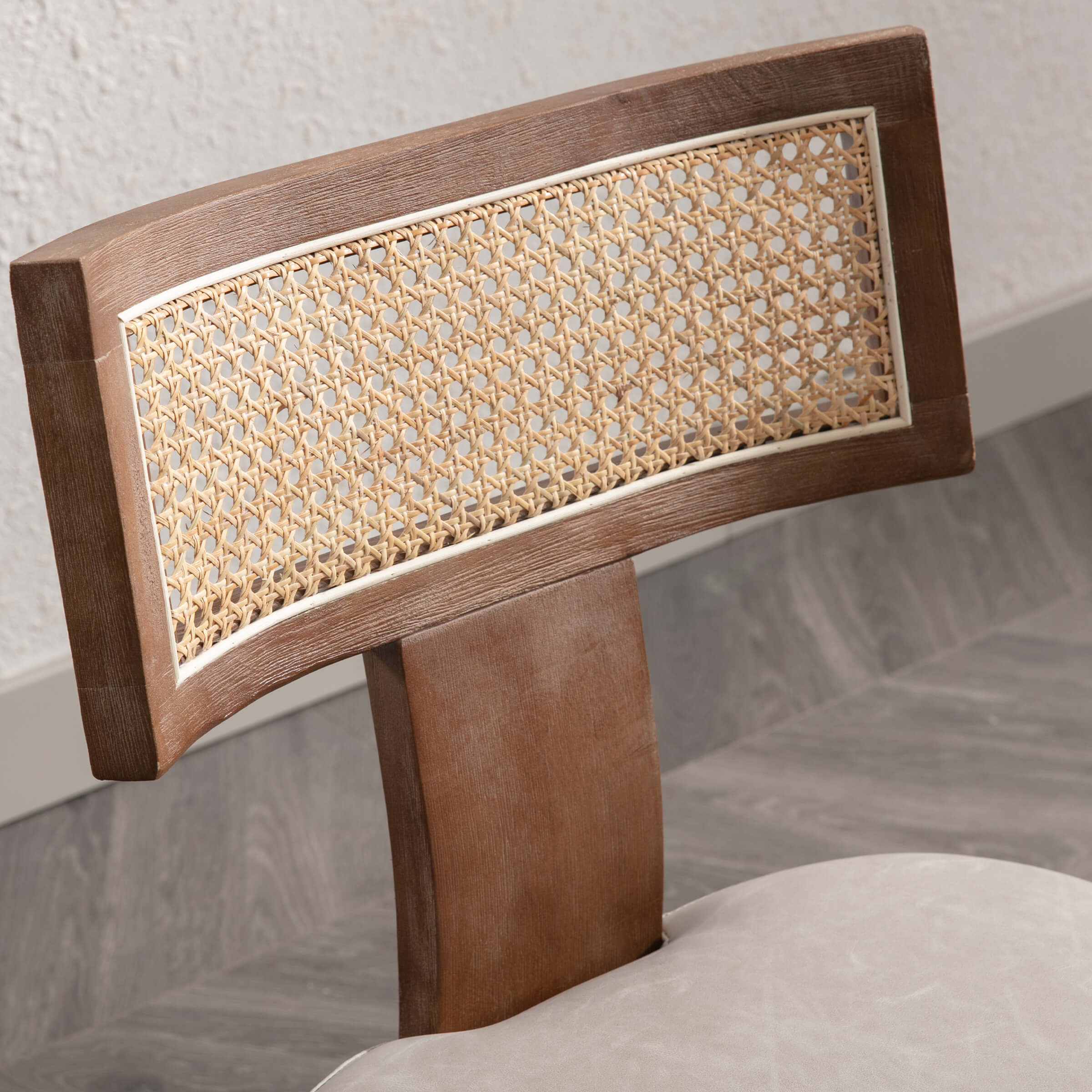 EALSON Farmhouse Rattan Back Dining Chairs Set of 2 - 1918DC