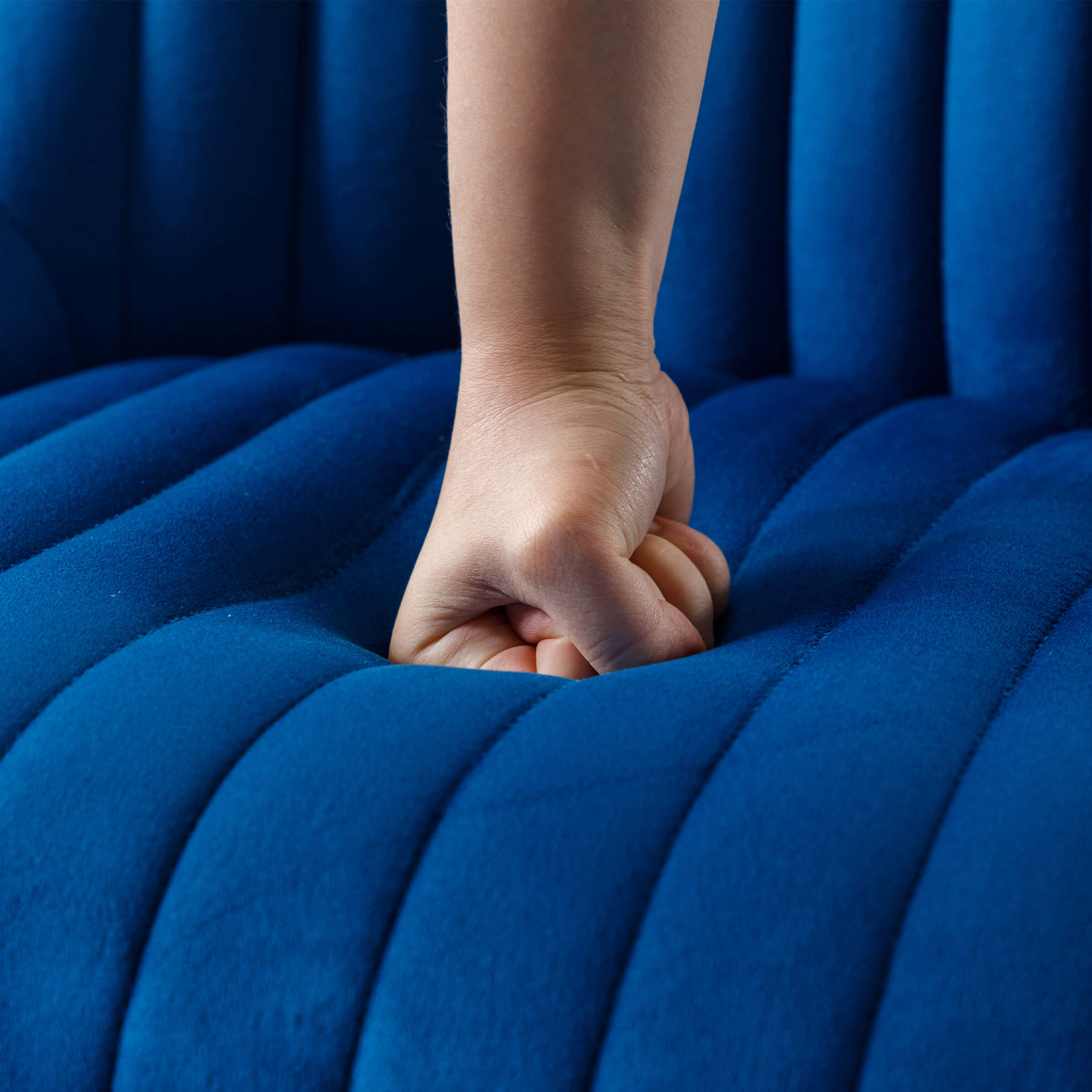 CHICAURA Armless Dining Chairs With Gold Legs Set of 2 - 9043DC