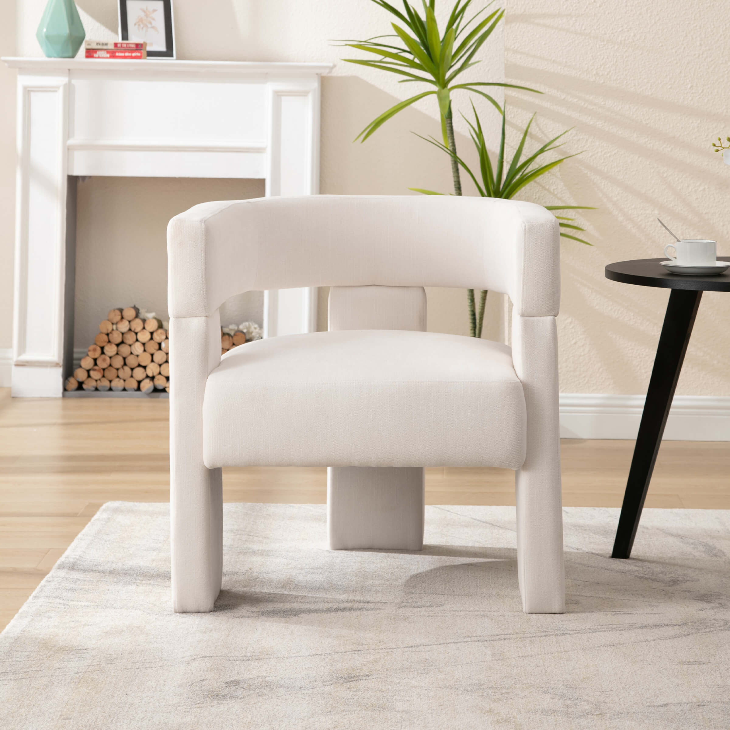 Modern Open Back Barrel Accent Chair 1 PCS - 7030AC