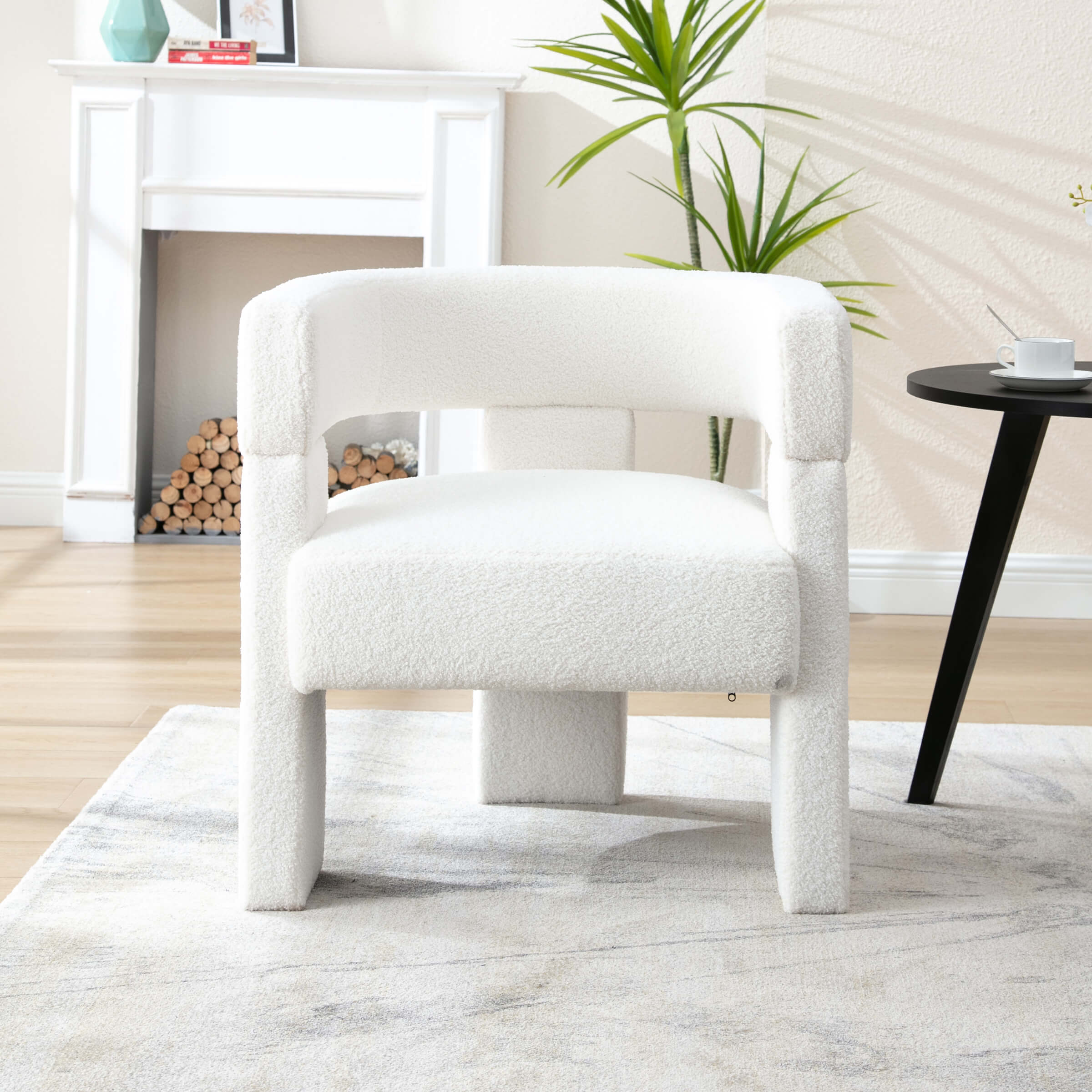 Modern Open Back Barrel Accent Chair 1 PCS - 7030AC