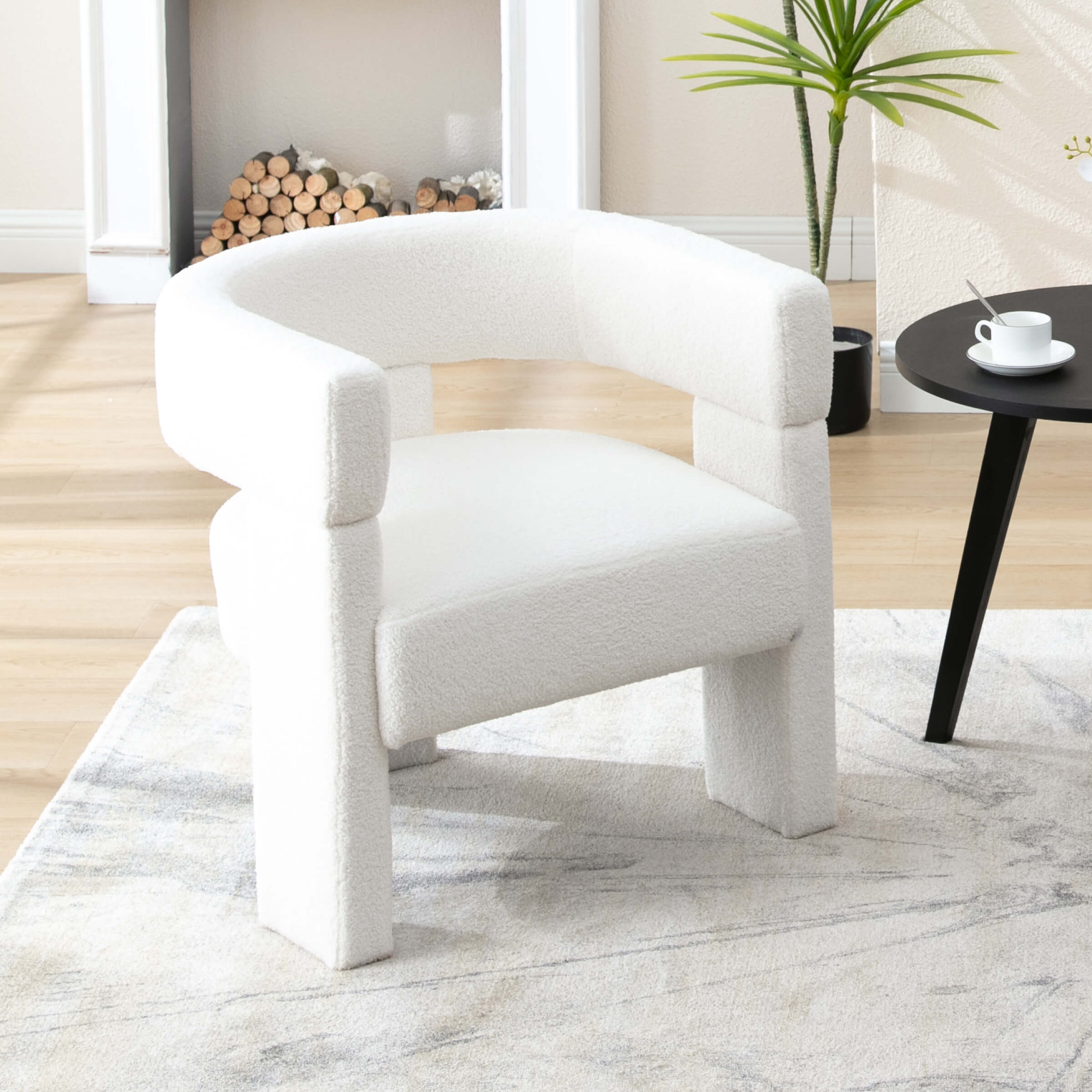 EALSON Modern Open Back Barrel Accent Chair 1 PCS - 7030AC