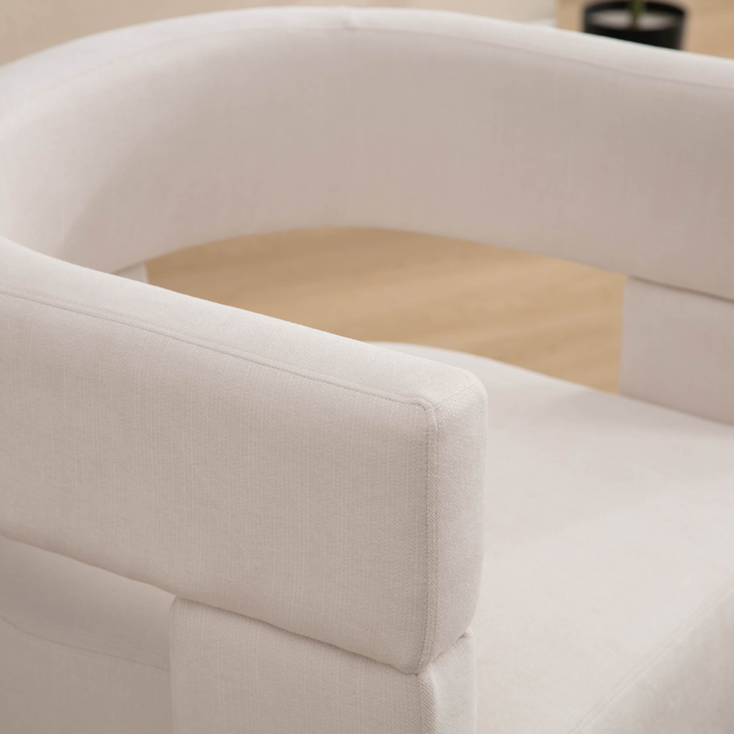 Modern Open Back Barrel Accent Chair 1 PCS - 7030AC