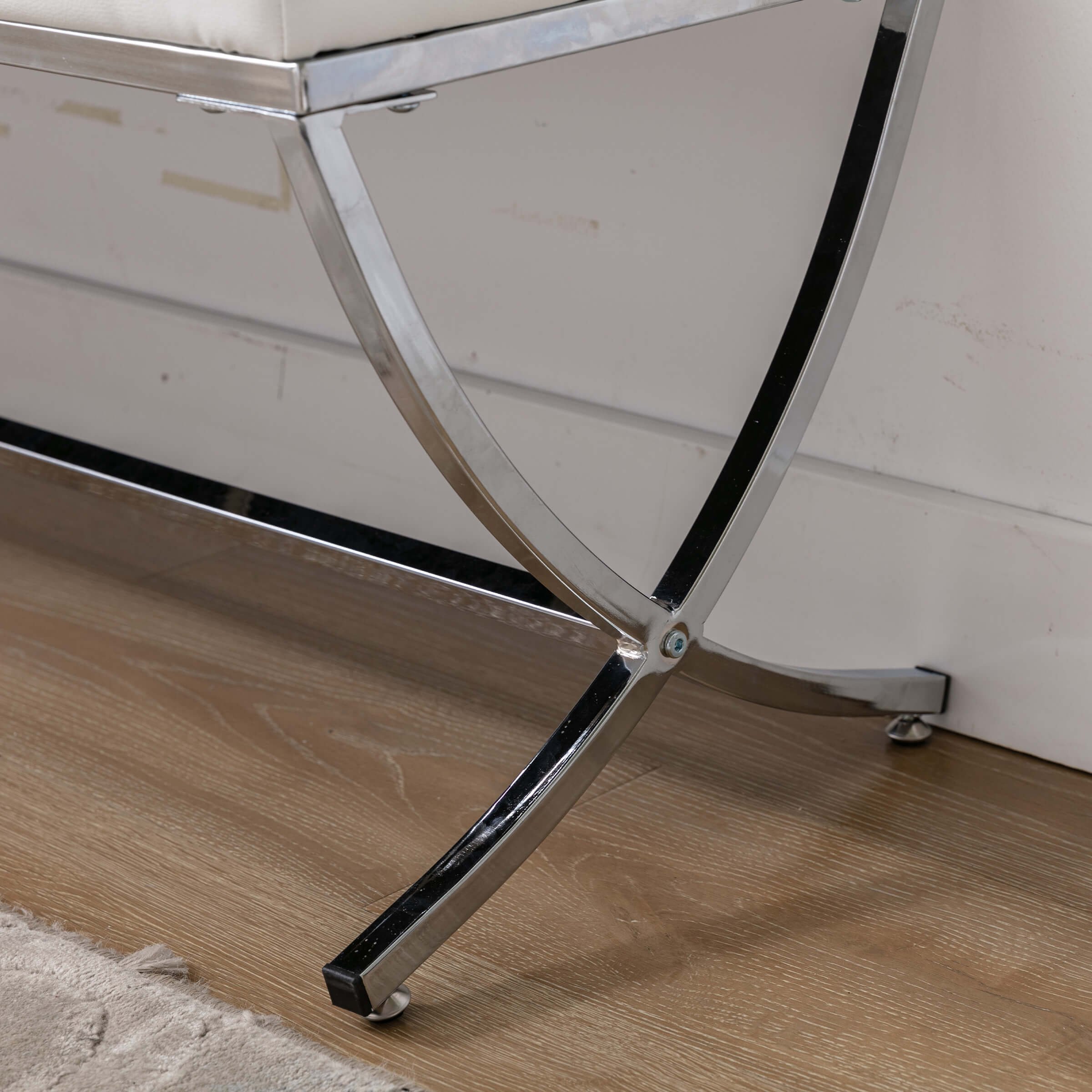 ROCITY Modern Button Tufted Entryway Bench - 3075BH