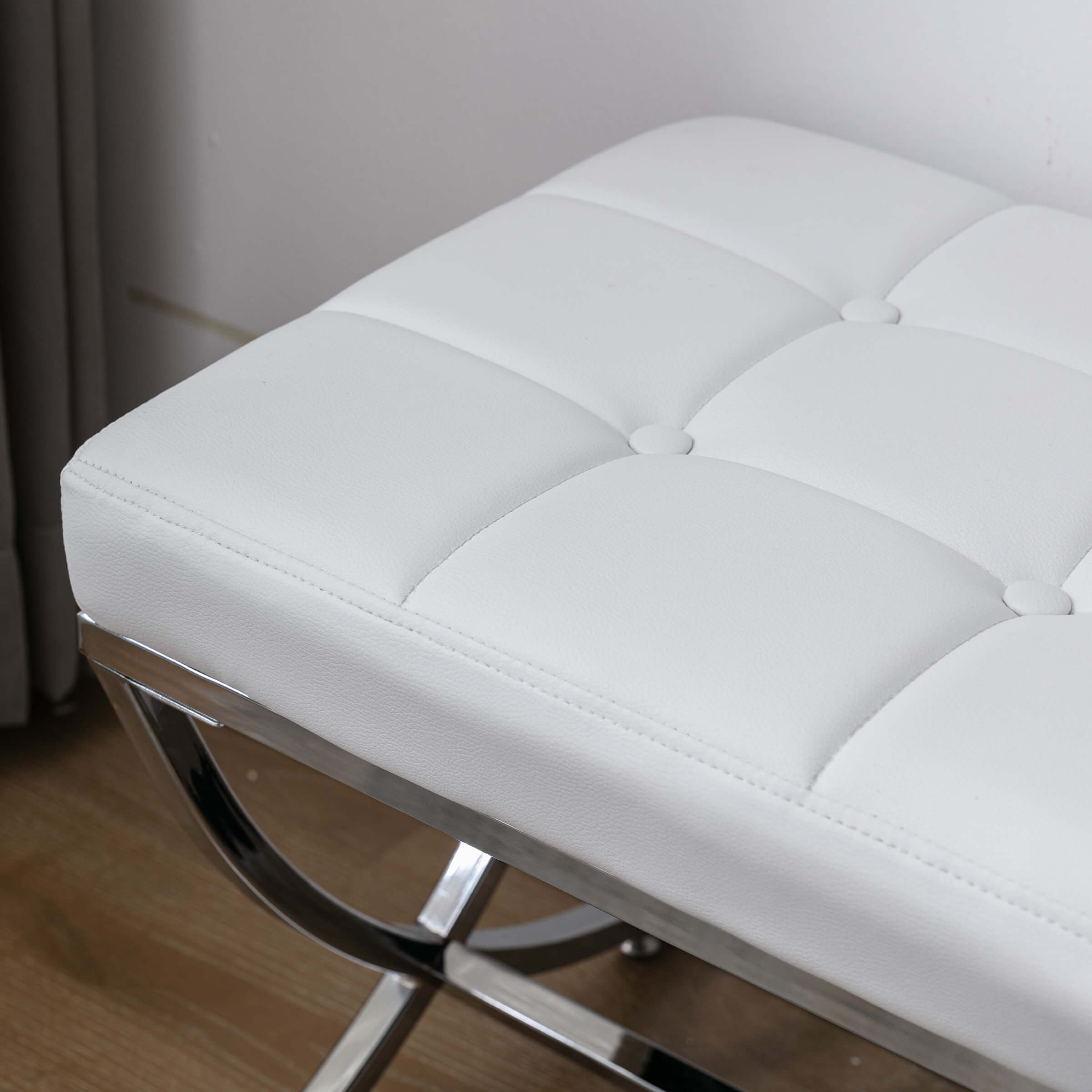 ROCITY Modern Button Tufted Entryway Bench - 3075BH