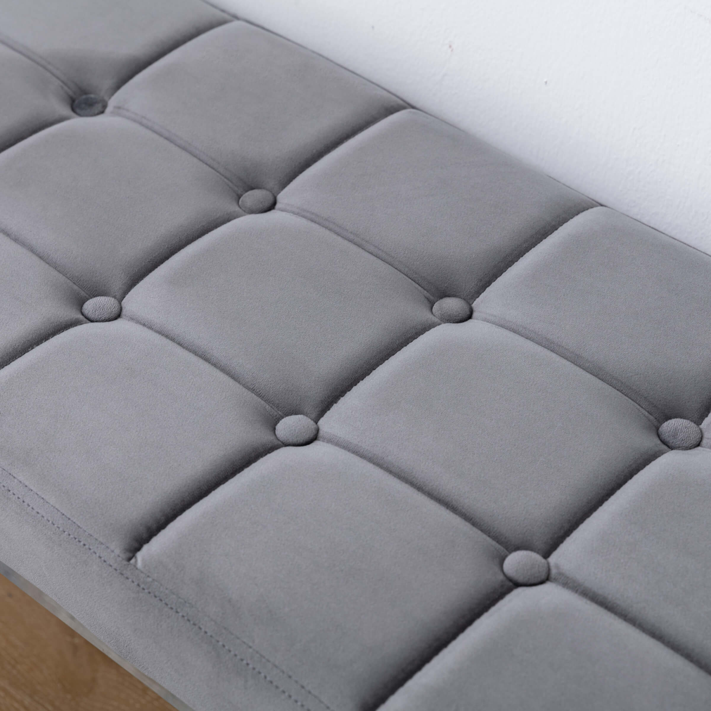 ROCITY Modern Button Tufted Entryway Bench - 3075BH