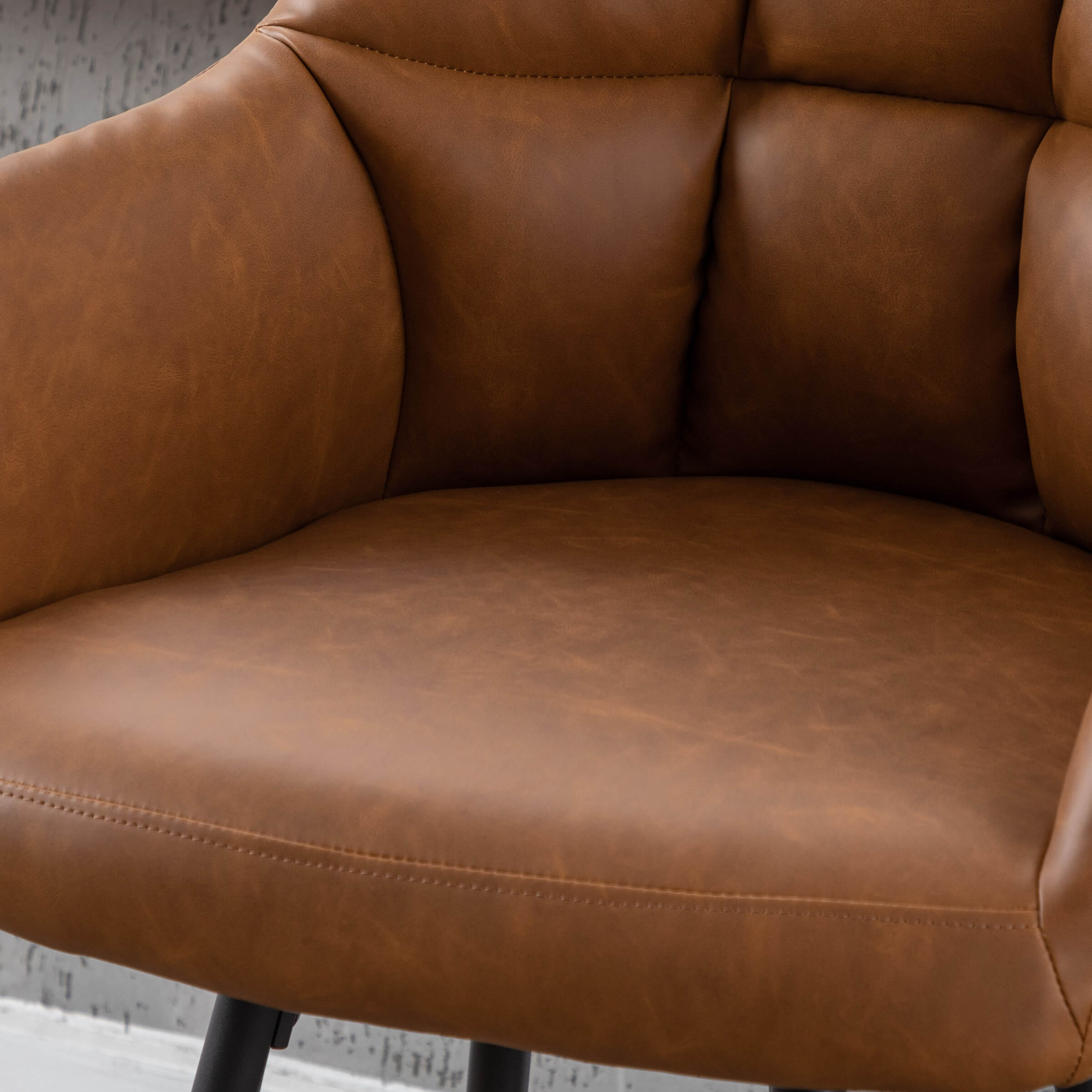 VESCASA Modern Bar Stools with Back Set of 2 - 5117BS