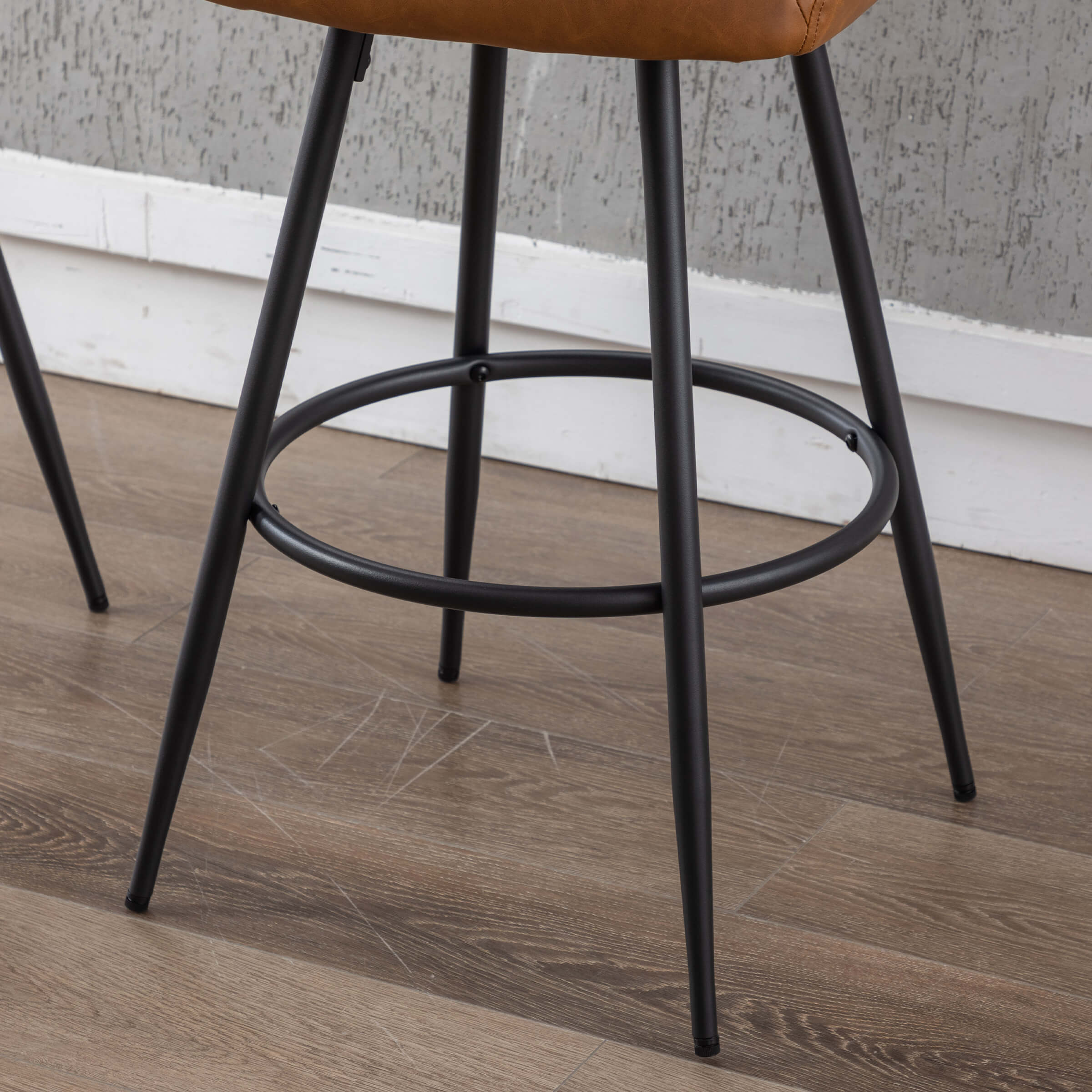 VESCASA Modern Bar Stools with Back Set of 2 - 5117BS