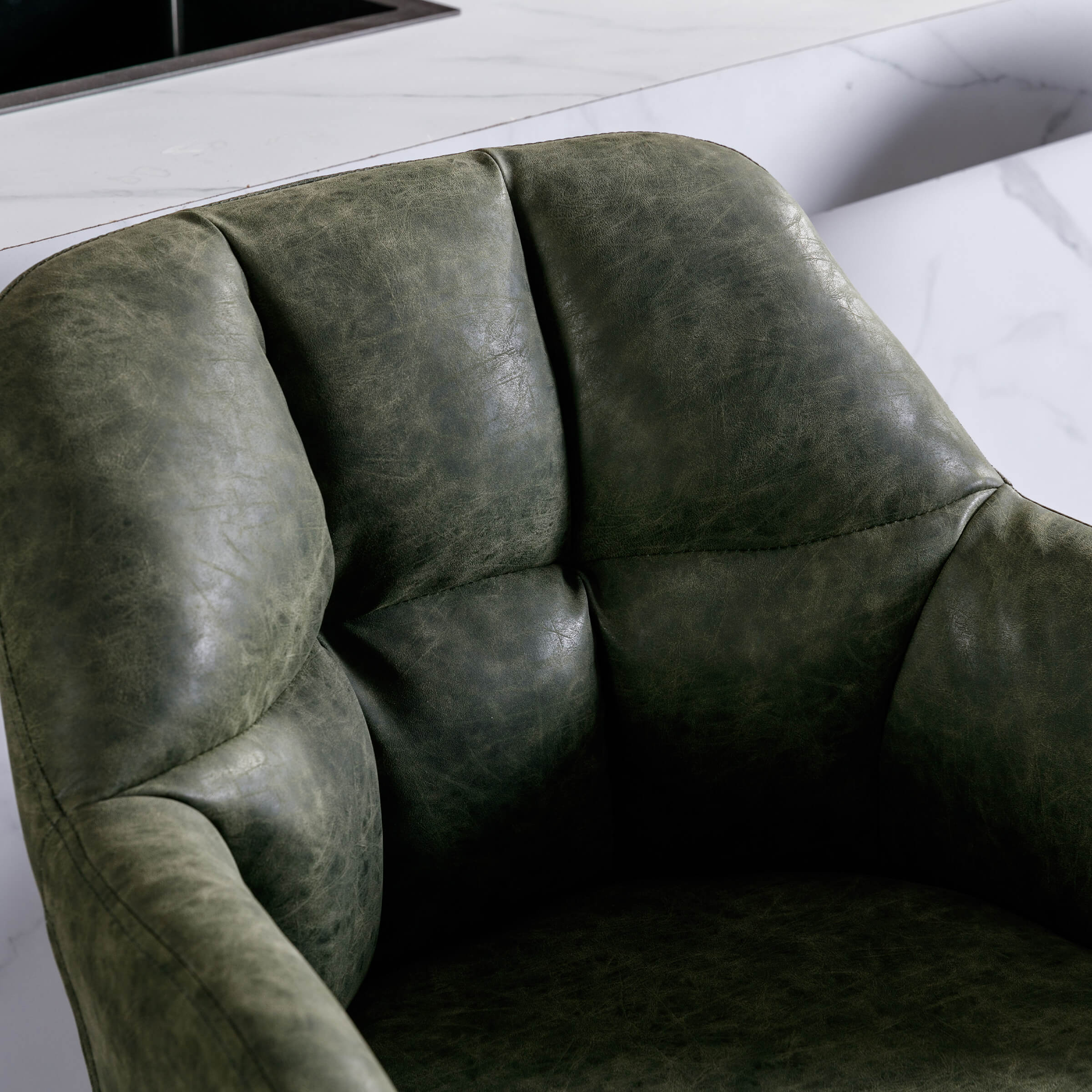 VESCASA Modern Bar Stools with Back Set of 2 - 5117BS