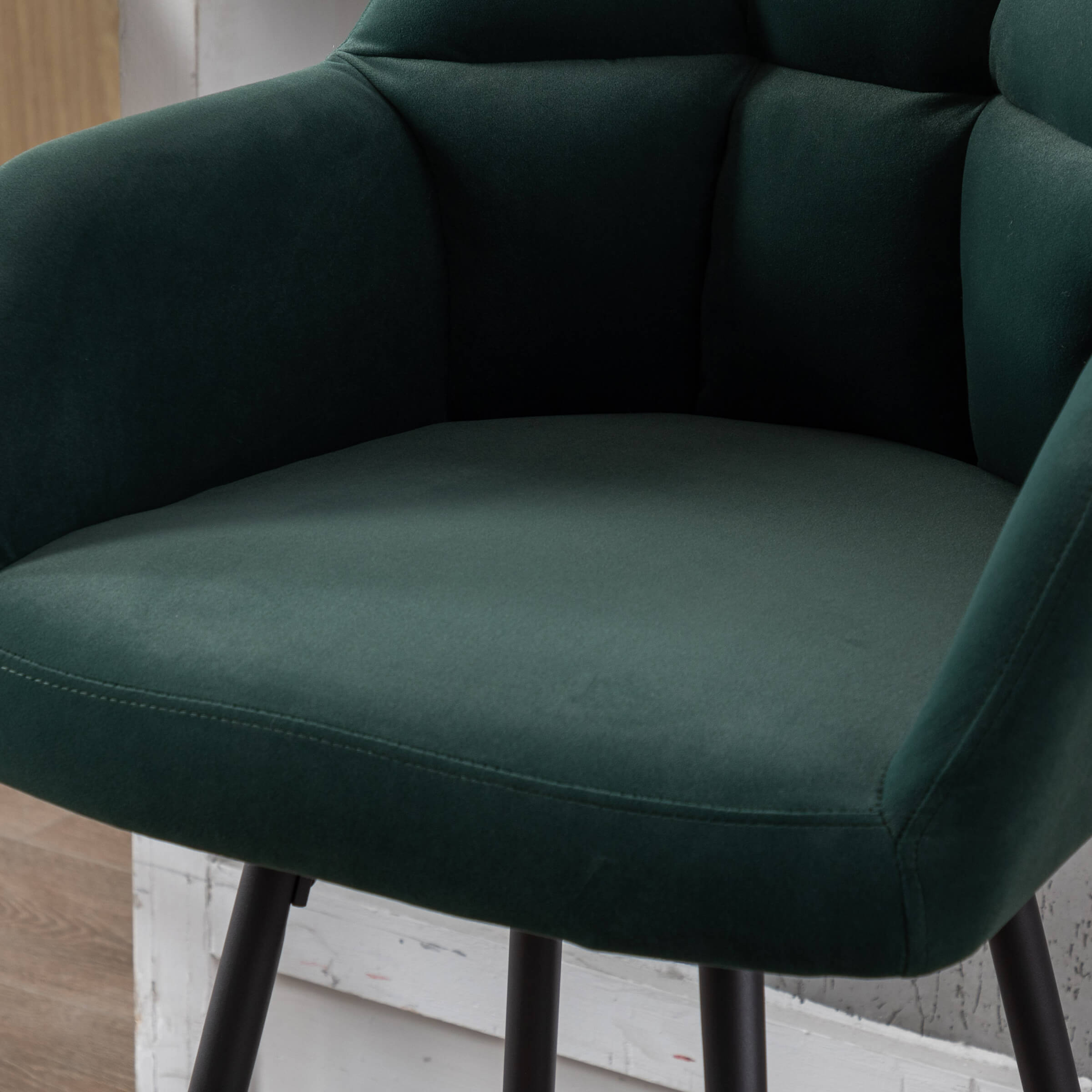 VESCASA Modern Bar Stools with Back Set of 2 - 5117BS