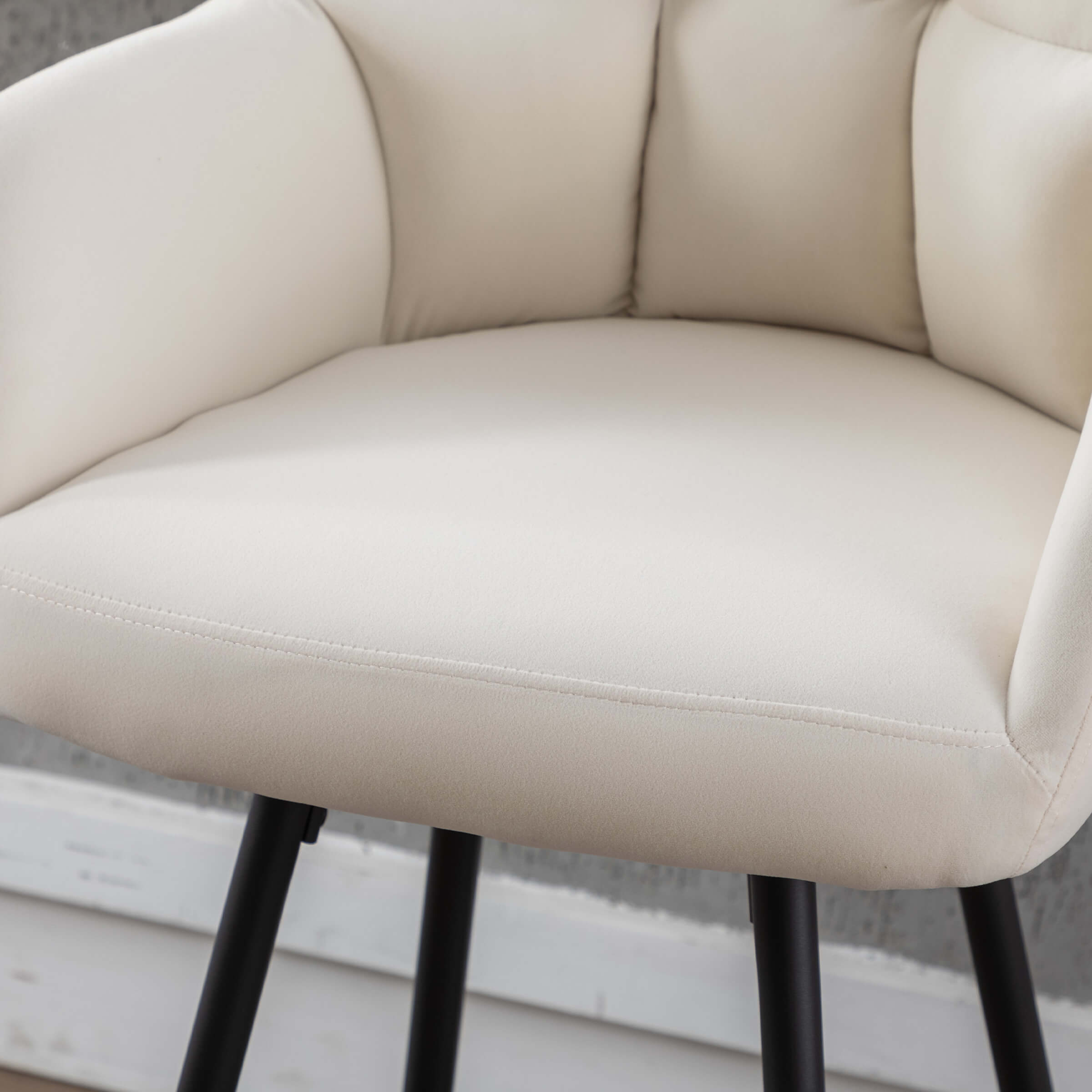 VESCASA Modern Bar Stools with Back Set of 2 - 5117BS