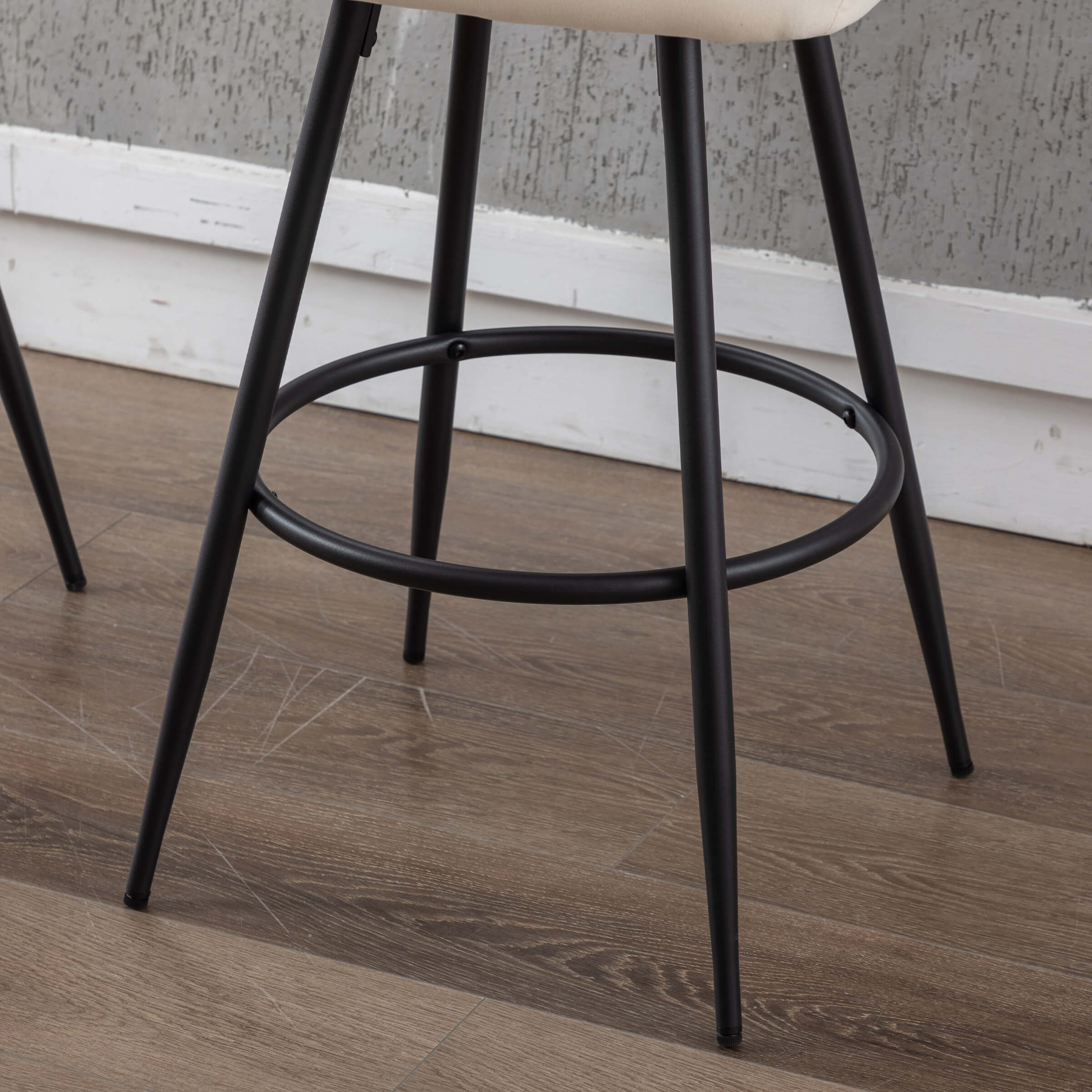 VESCASA Modern Bar Stools with Back Set of 2 - 5117BS