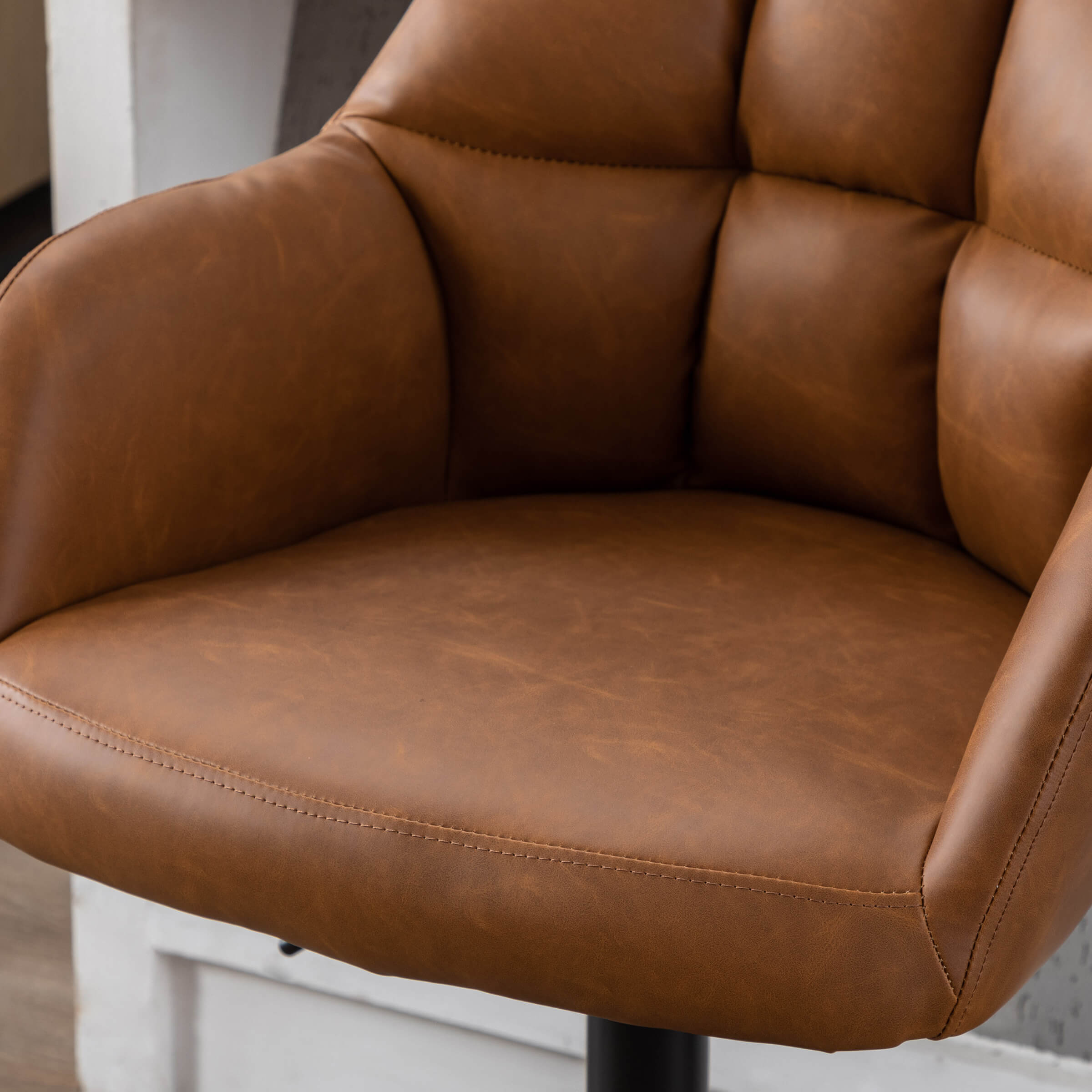 VESCASA Modern Bar Stools with Back Set of 2 - 5117BS