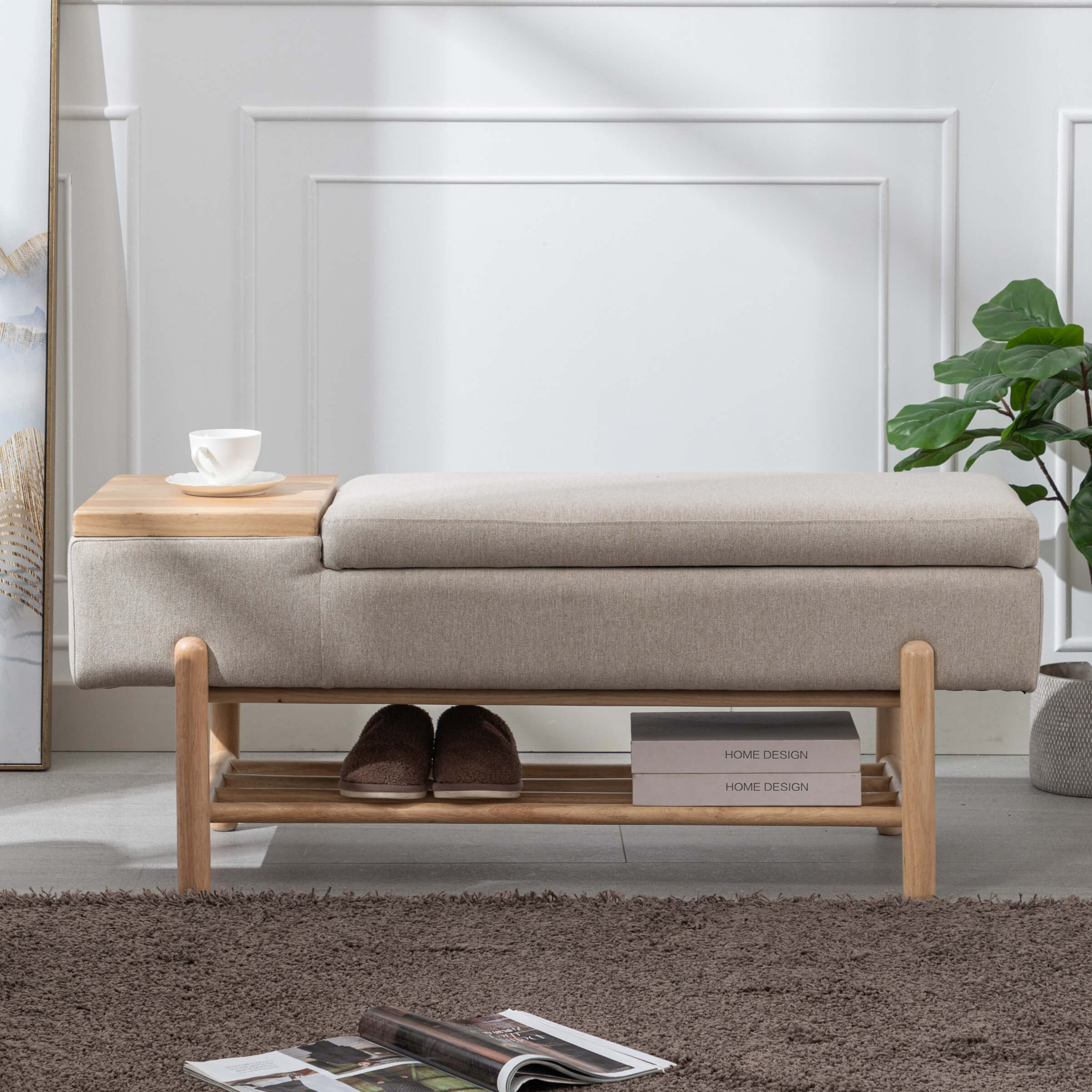 EALSON Modern Storage End of Bench - 2541BH