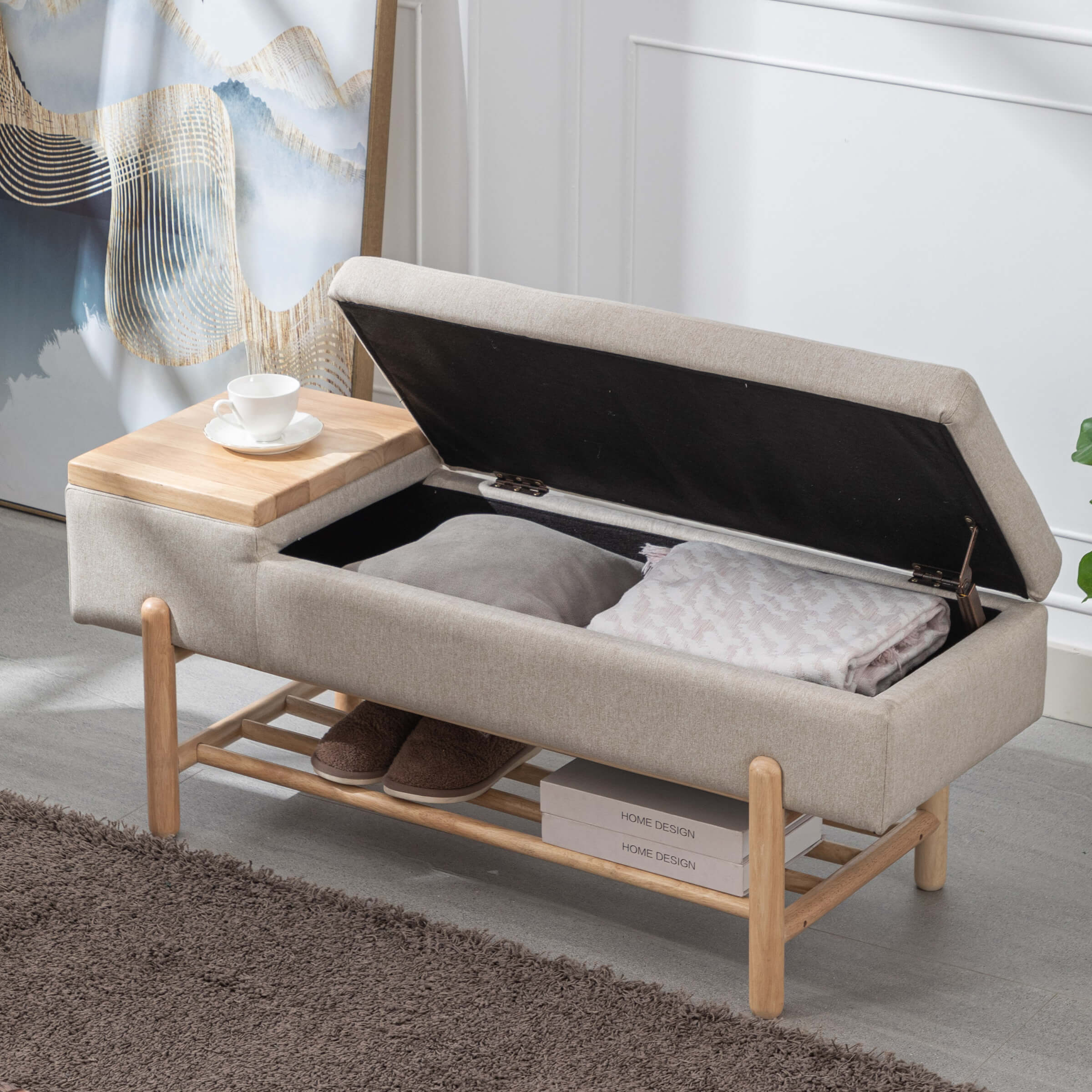 EALSON Modern Storage End of Bench - 2541BH