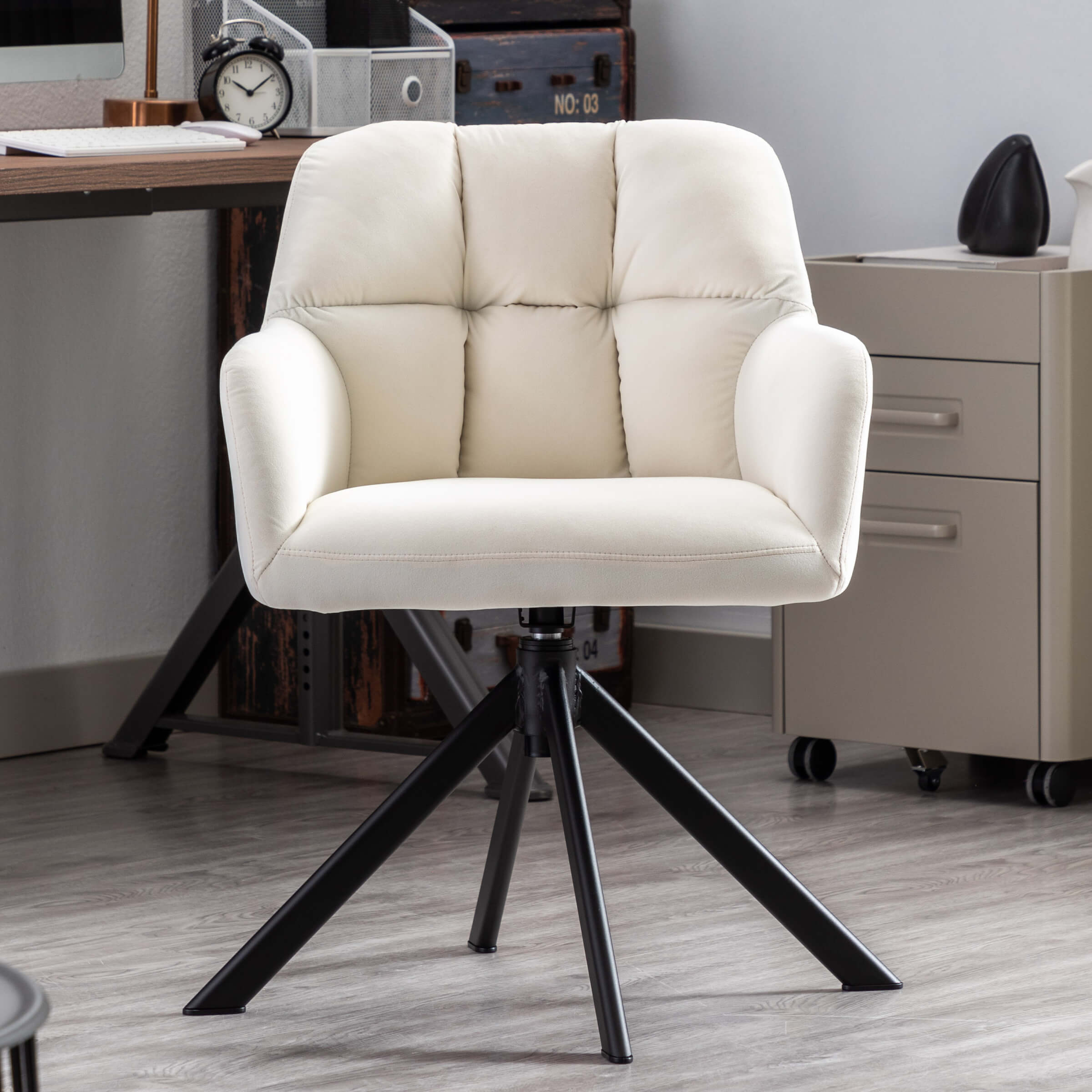 ROCITY Modern Swivel Desk Chair 1 PCS - 9178&X178OC