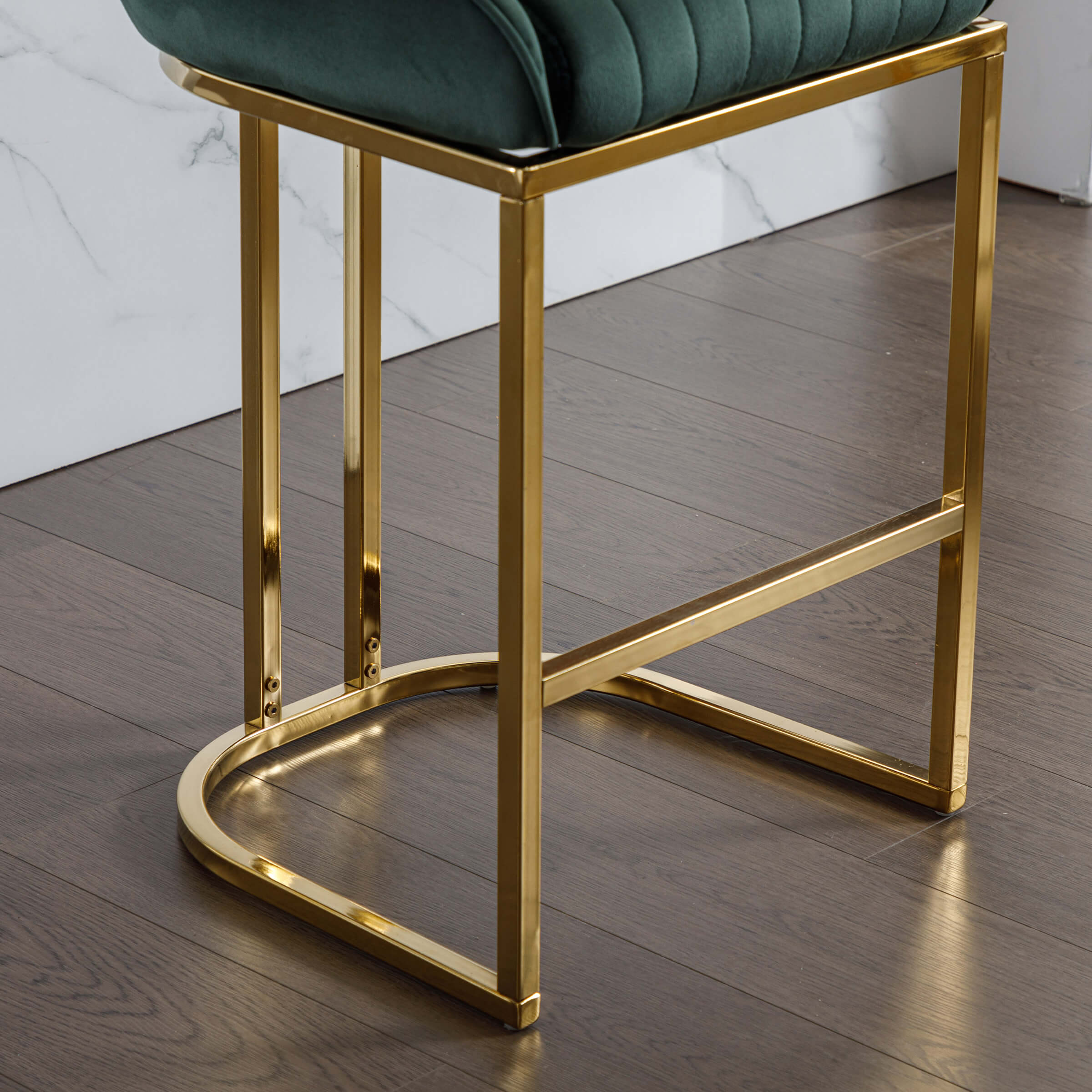 CHICAURA Modern Tufted Counter Stools Set of 2 - 9043CS