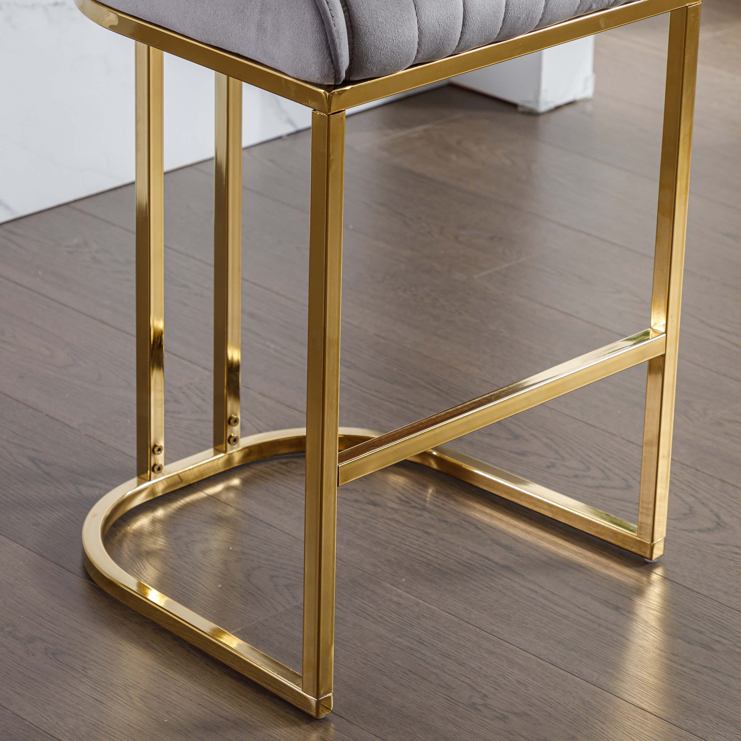 CHICAURA Modern Tufted Counter Stools Set of 2 - 9043CS