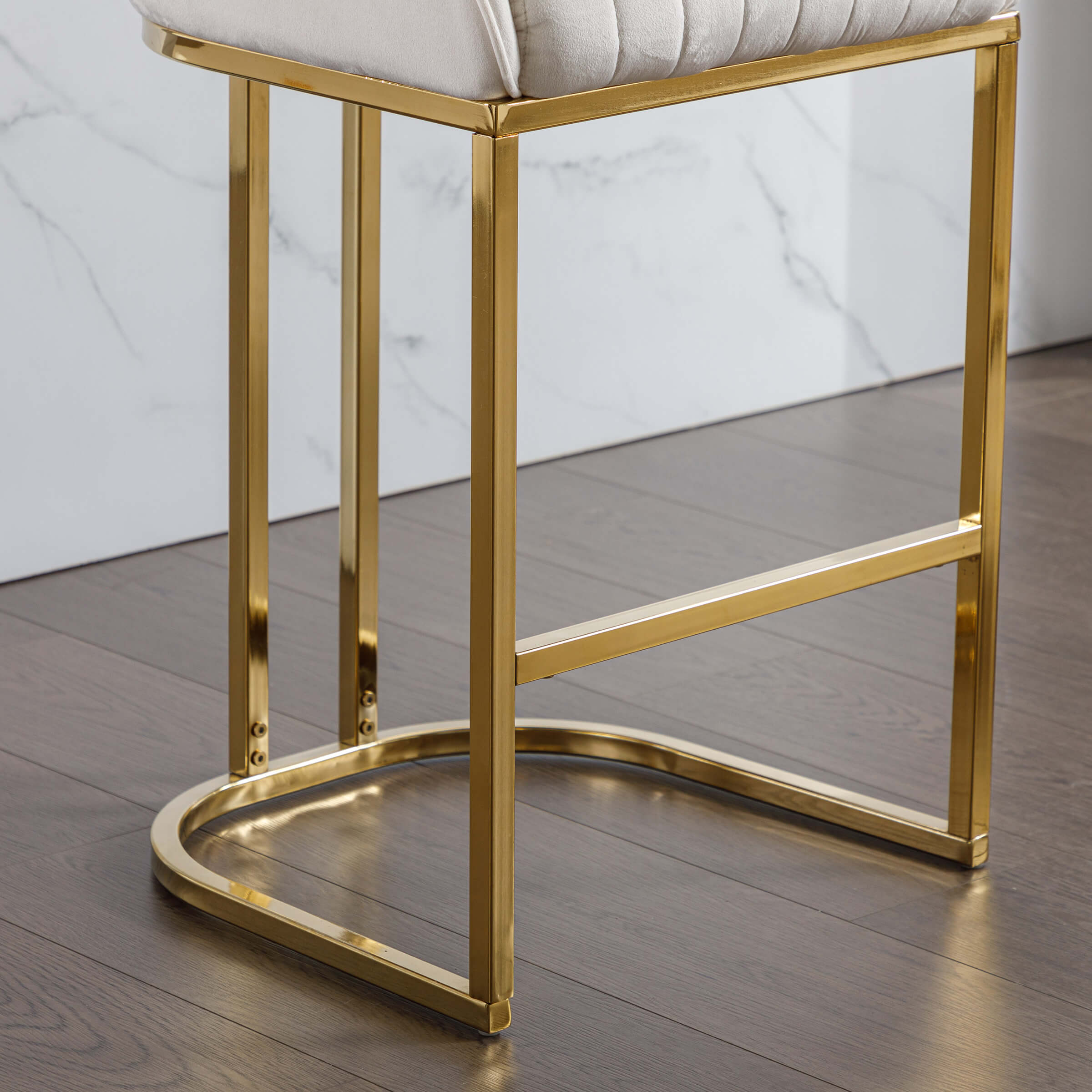 CHICAURA Modern Tufted Counter Stools Set of 2 - 9043CS